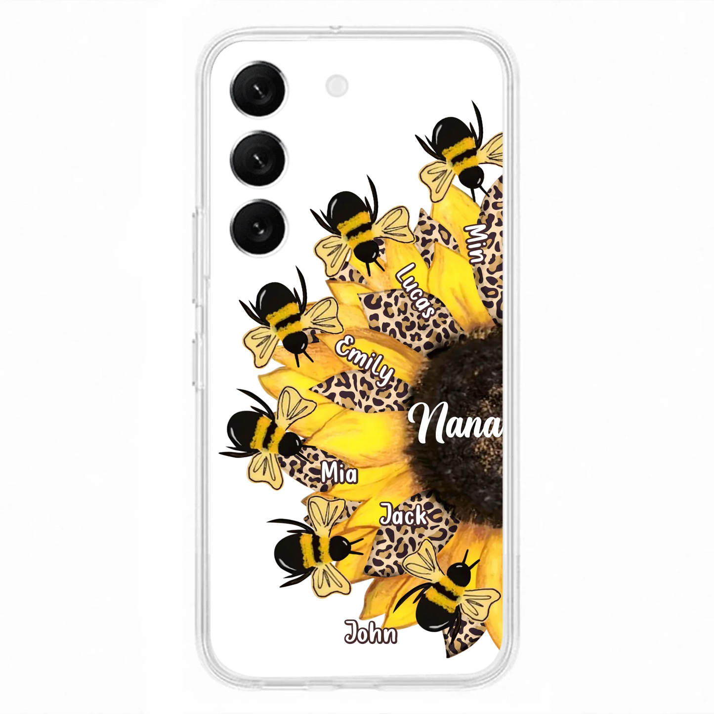 Custom Sunflower Grandma Phone Case - Mother's Day Gift Idea for Mom/Grandma