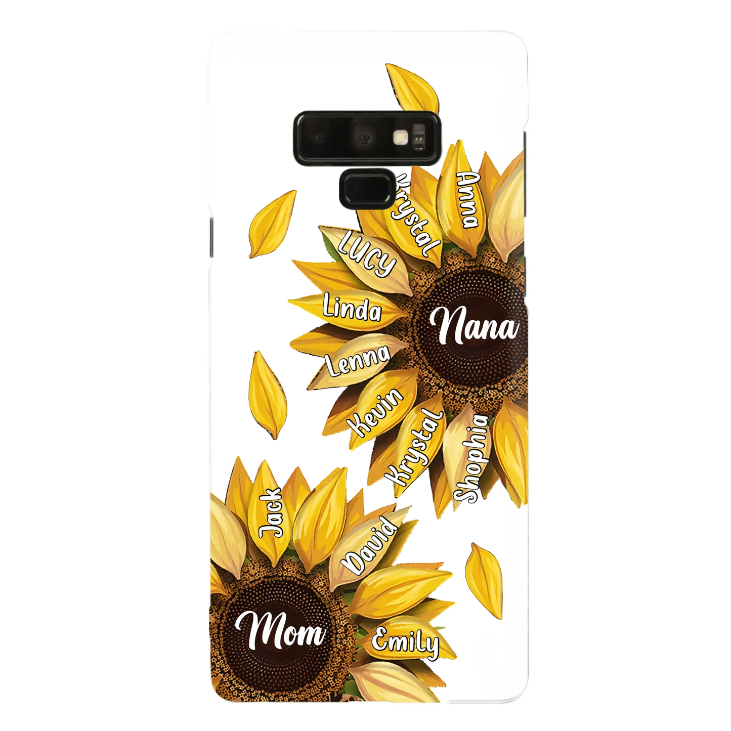 Custom Personalized Sunflower Grandma Phone Case -Upto 11 Kids - Mother's Day Gift Idea for Mom/Grandma -  Case For iPhone/Samsung