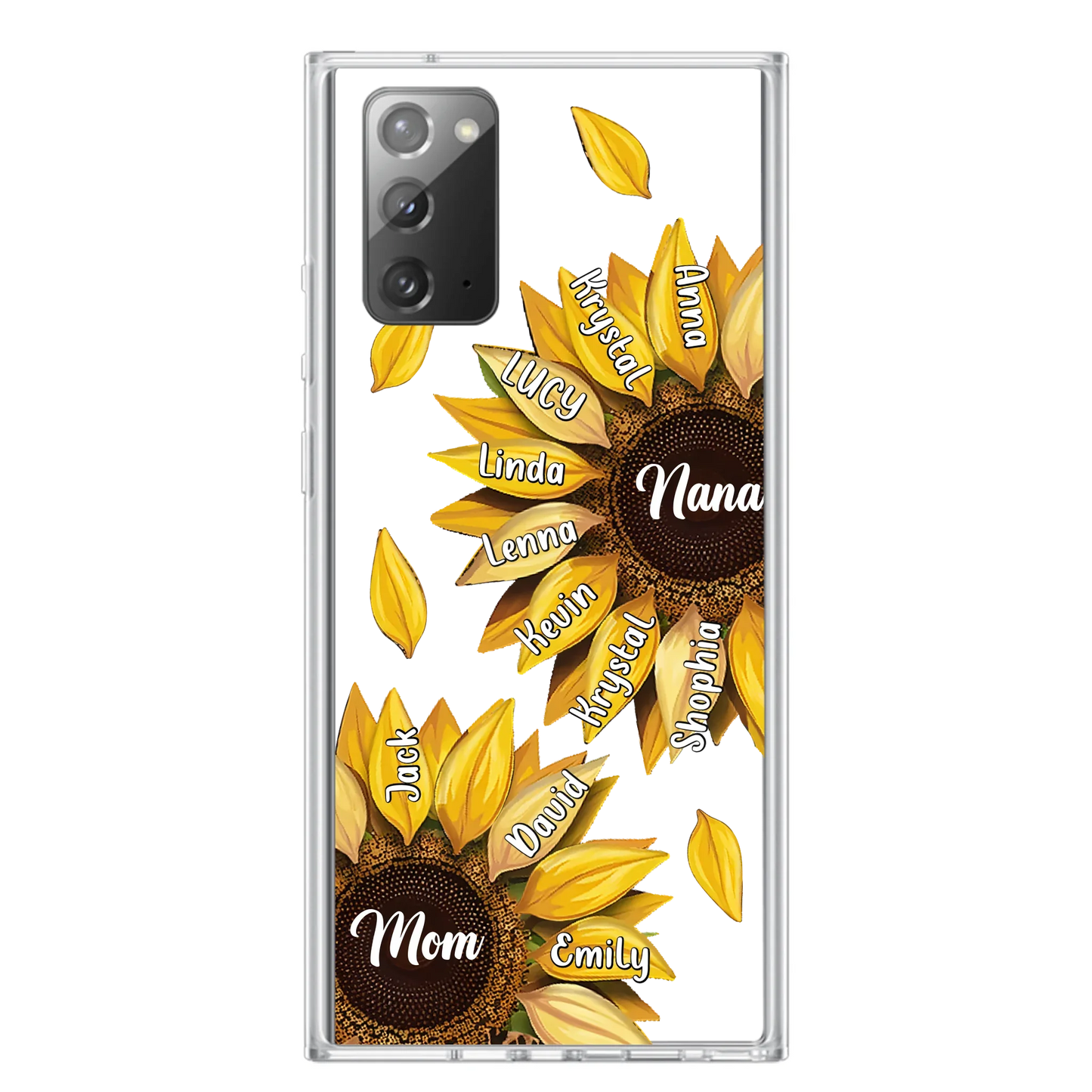 Custom Personalized Sunflower Grandma Phone Case -Upto 11 Kids - Mother's Day Gift Idea for Mom/Grandma -  Case For iPhone/Samsung