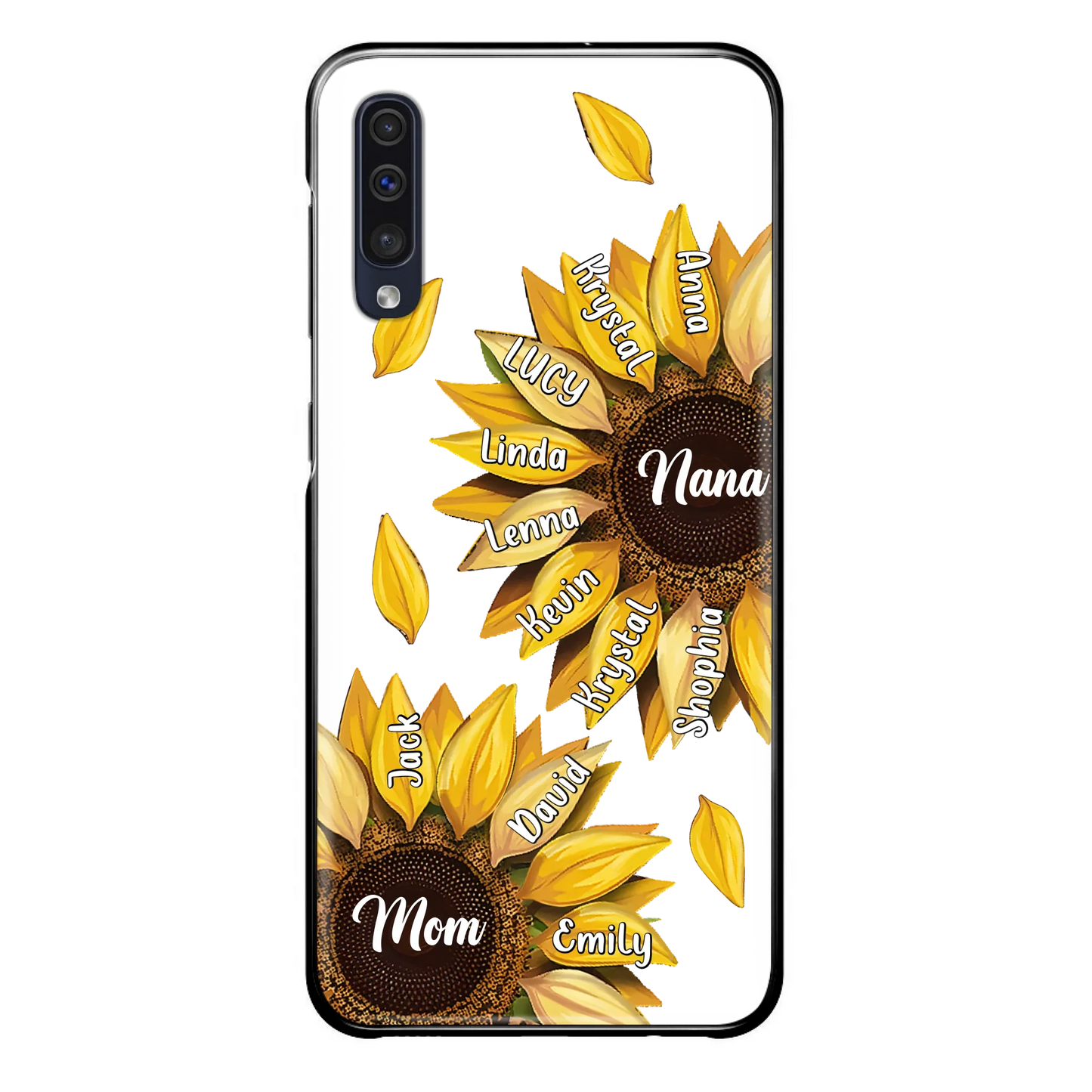 Custom Personalized Sunflower Grandma Phone Case -Upto 11 Kids - Mother's Day Gift Idea for Mom/Grandma -  Case For iPhone/Samsung