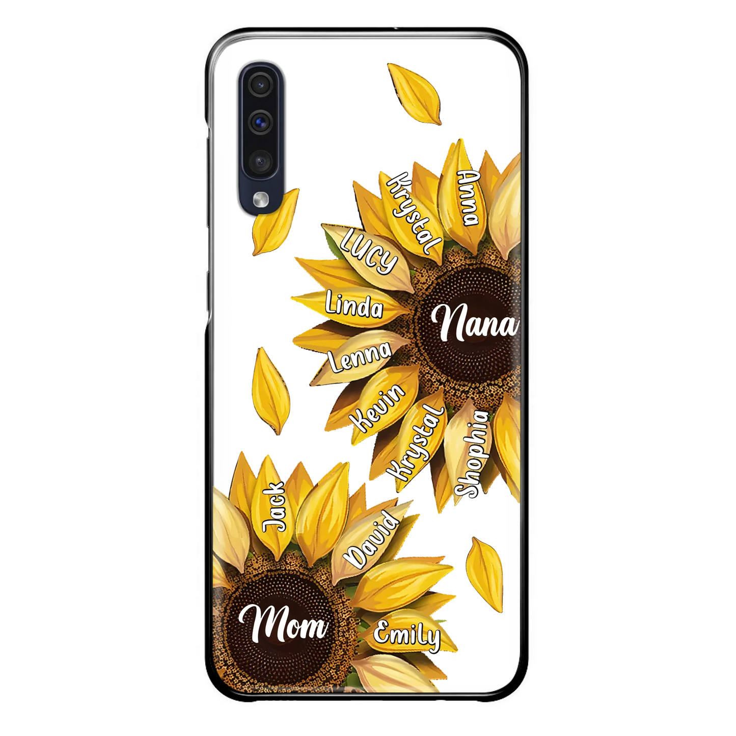 Custom Personalized Sunflower Grandma Phone Case -Upto 11 Kids - Mother's Day Gift Idea for Mom/Grandma -  Case For iPhone/Samsung