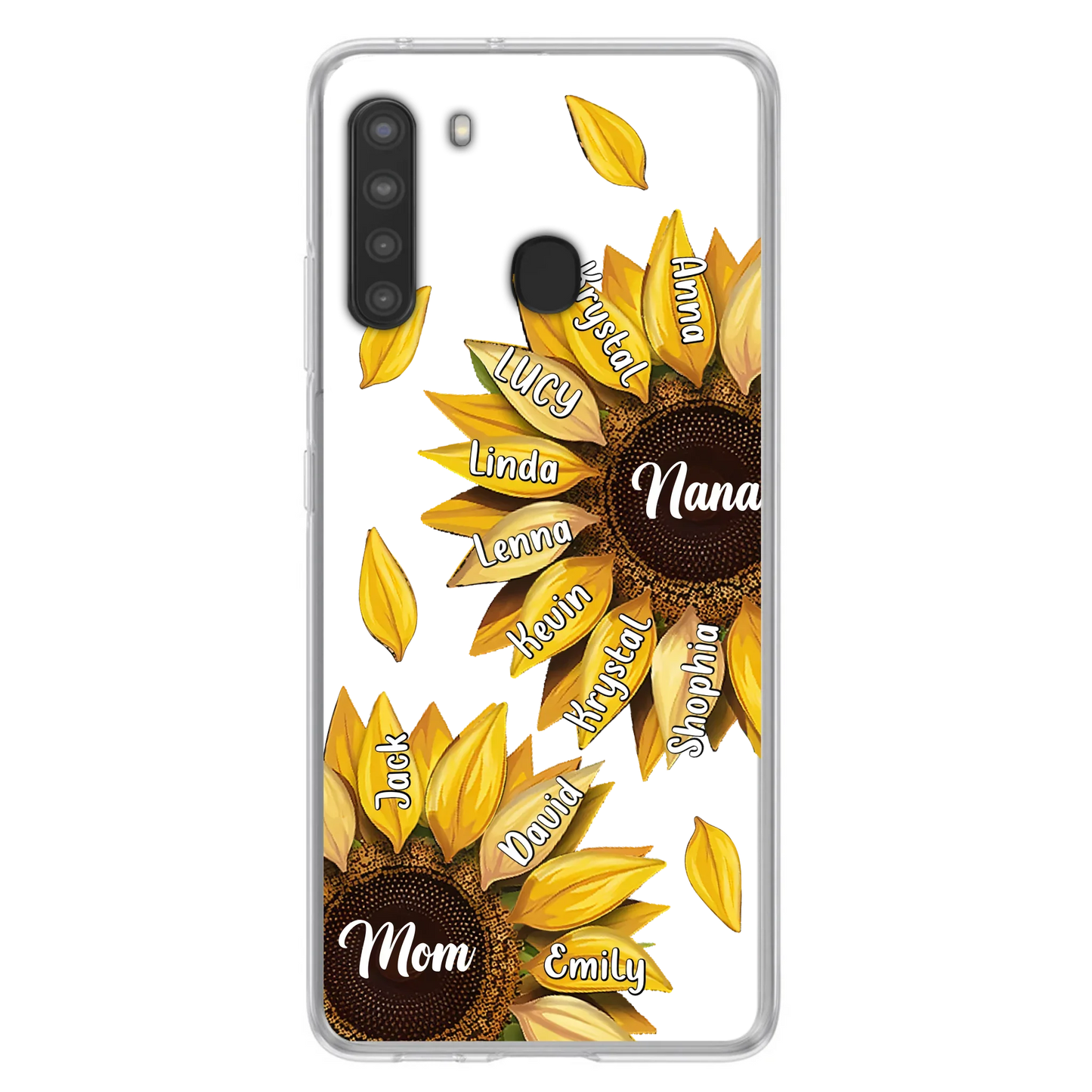 Custom Personalized Sunflower Grandma Phone Case -Upto 11 Kids - Mother's Day Gift Idea for Mom/Grandma -  Case For iPhone/Samsung