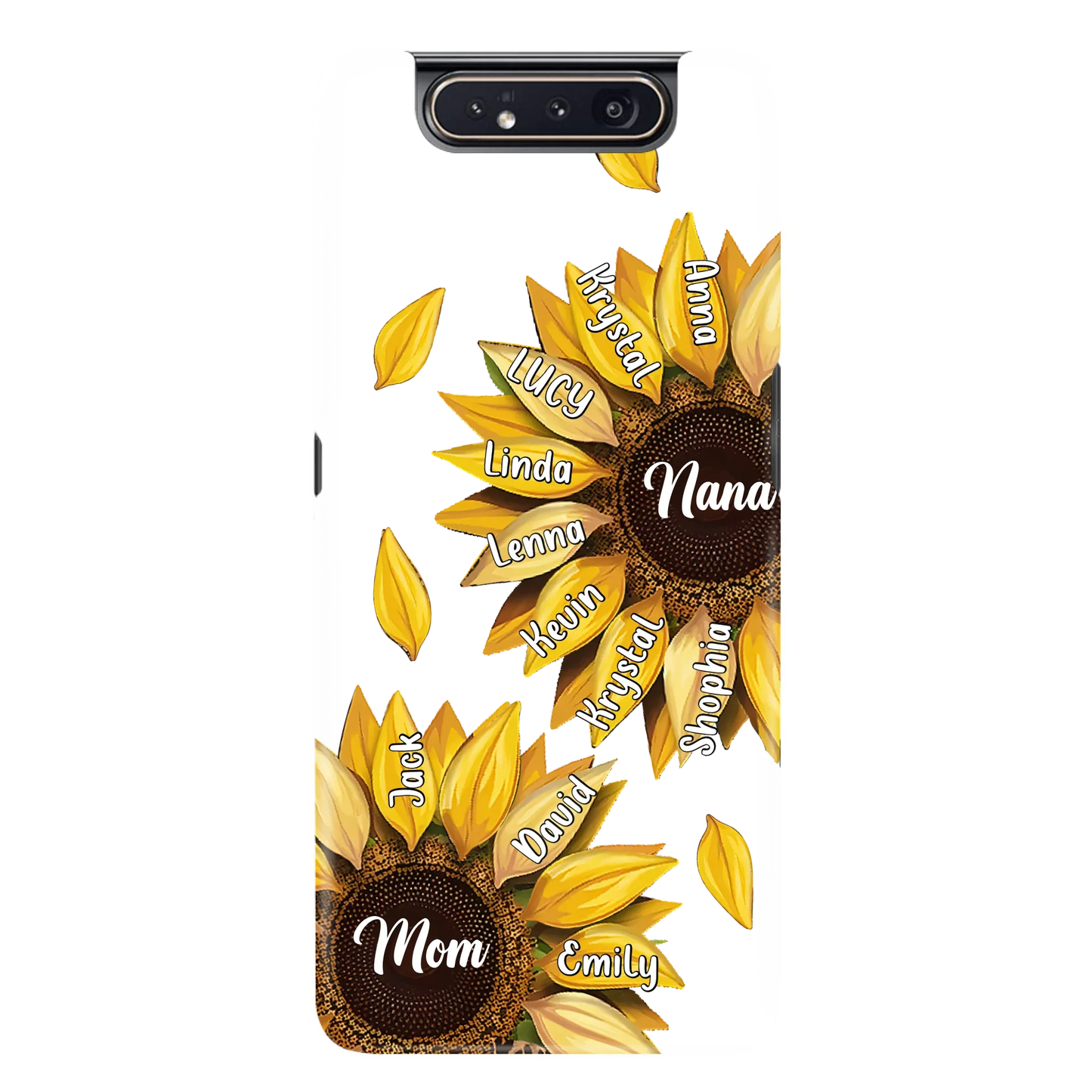 Custom Personalized Sunflower Grandma Phone Case -Upto 11 Kids - Mother's Day Gift Idea for Mom/Grandma -  Case For iPhone/Samsung