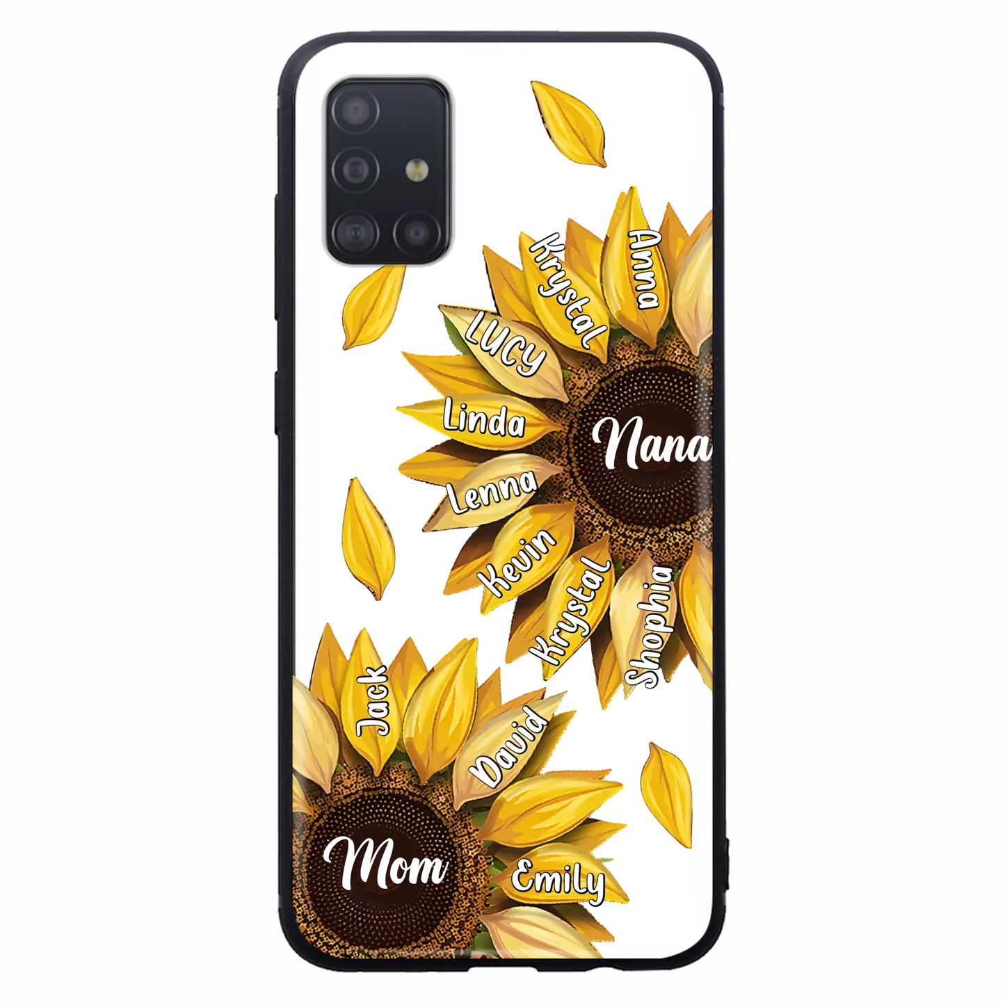 Custom Personalized Sunflower Grandma Phone Case -Upto 11 Kids - Mother's Day Gift Idea for Mom/Grandma -  Case For iPhone/Samsung