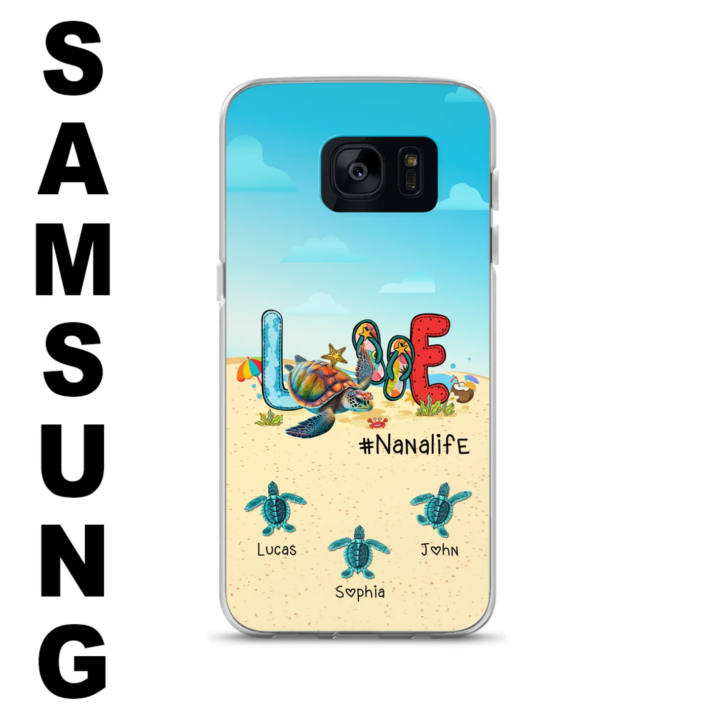 Custom Personalized Grandma Phone Case - Gift Idea For Grandma/ Mom - Case For iPhone/ Samsung - Nanalife