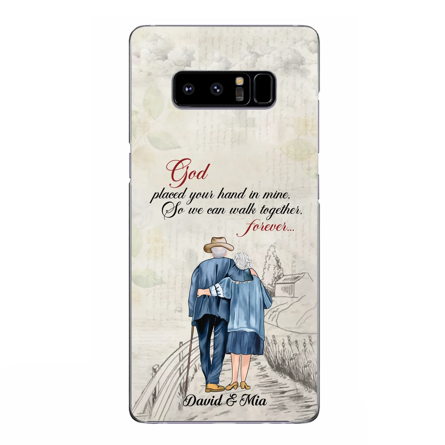 Personalized Old Couple Phone Case - Best Gift For Couple - Case For iPhone And Samsung