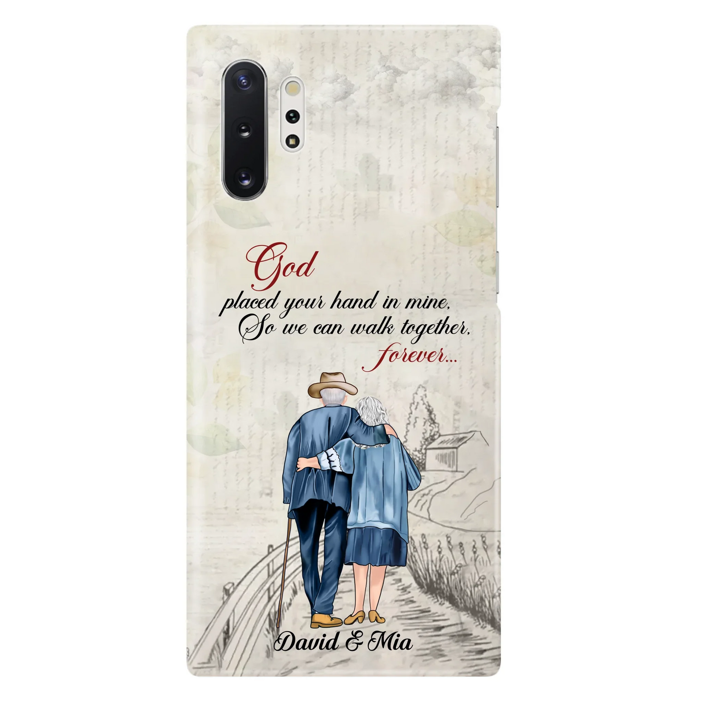 Personalized Old Couple Phone Case - Best Gift For Couple - Case For iPhone And Samsung