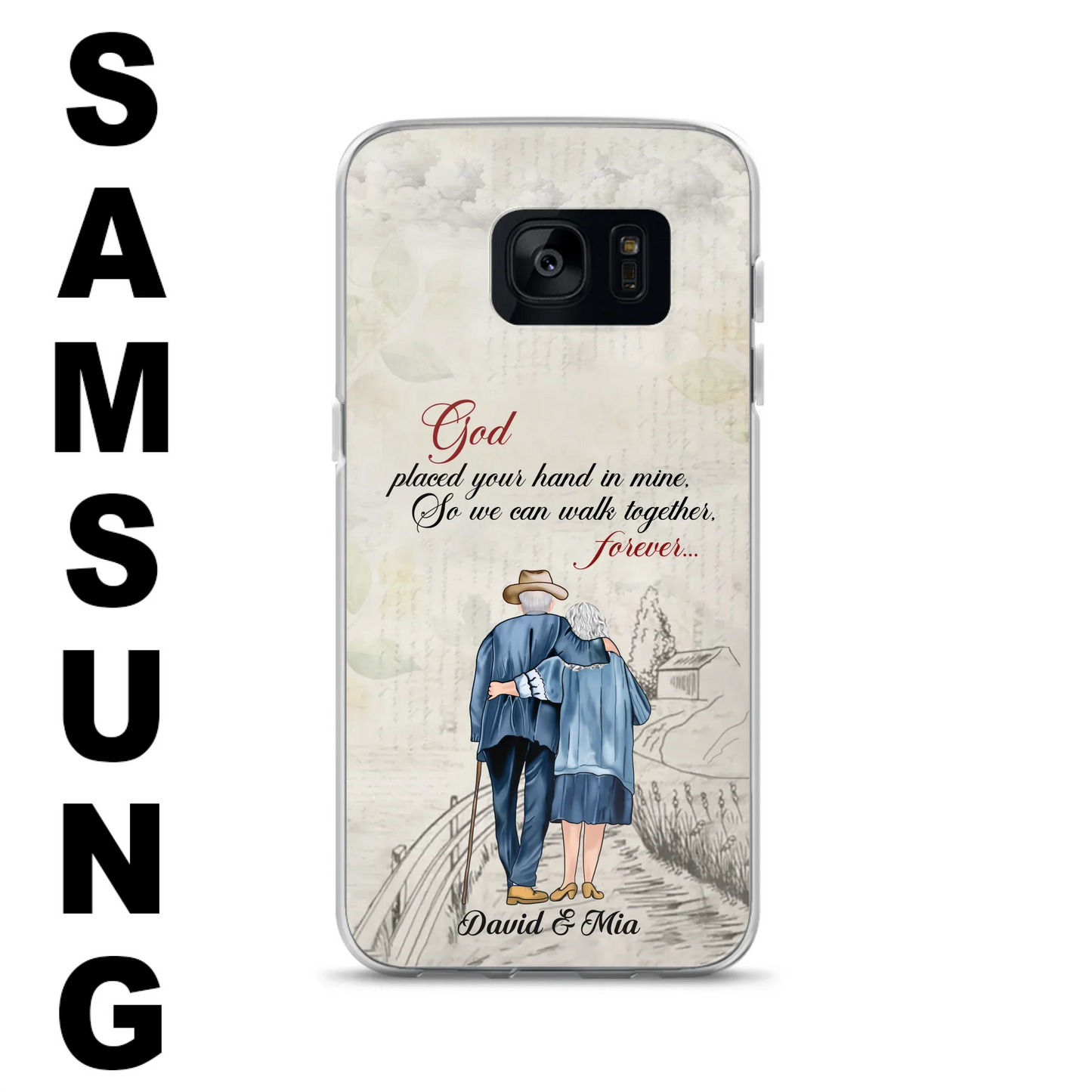 Personalized Old Couple Phone Case - Best Gift For Couple - Case For iPhone And Samsung
