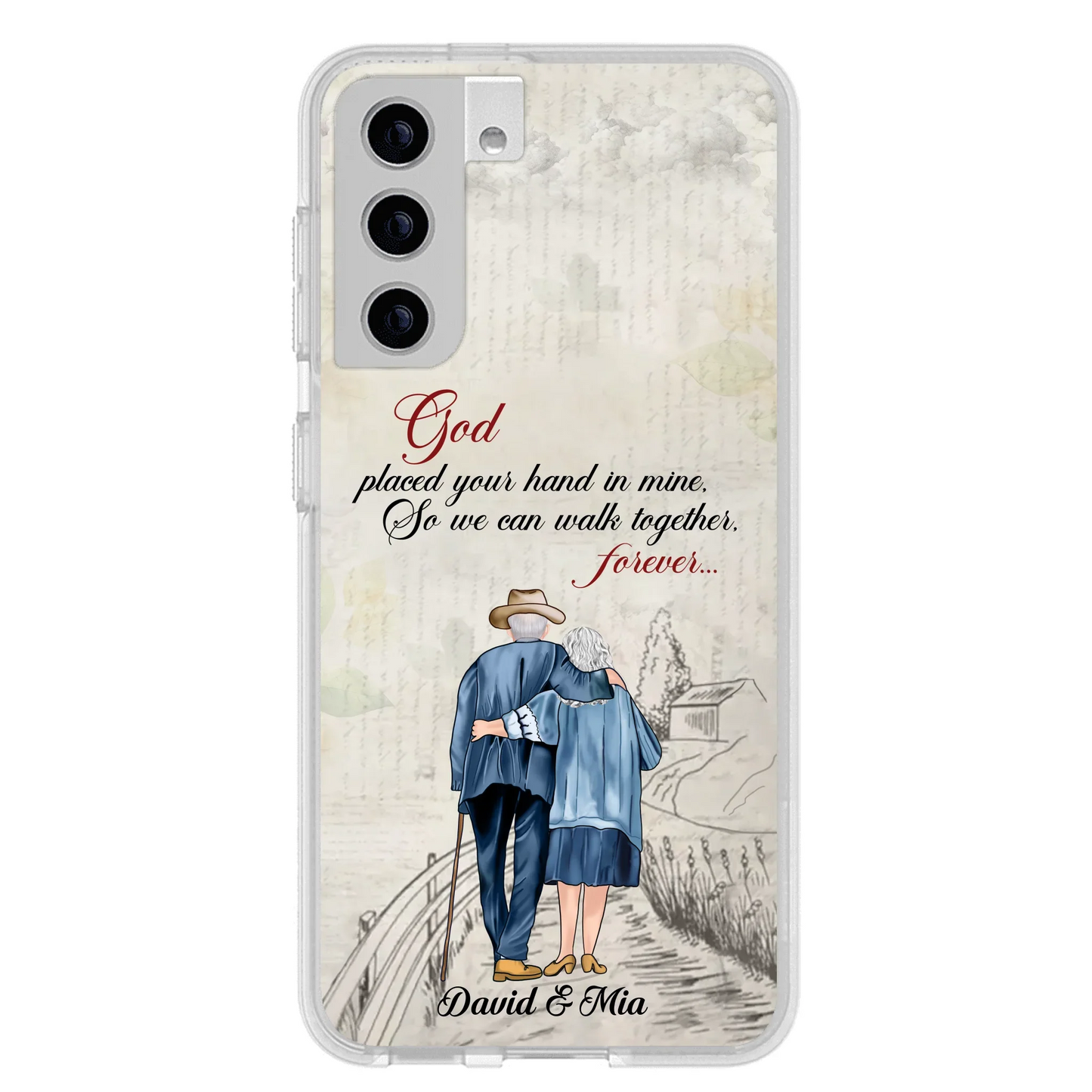 Personalized Old Couple Phone Case - Best Gift For Couple - Case For iPhone And Samsung