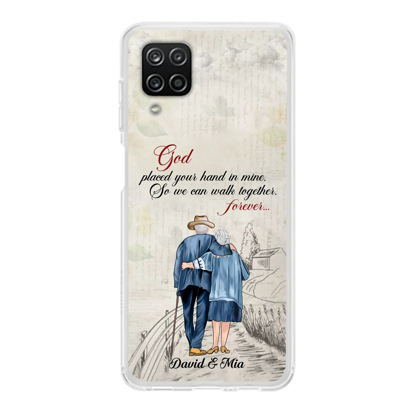 Personalized Old Couple Phone Case - Best Gift For Couple - Case For iPhone And Samsung
