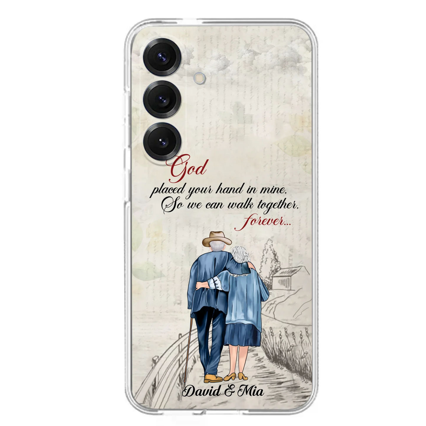 Personalized Old Couple Phone Case - Best Gift For Couple - Case For iPhone And Samsung