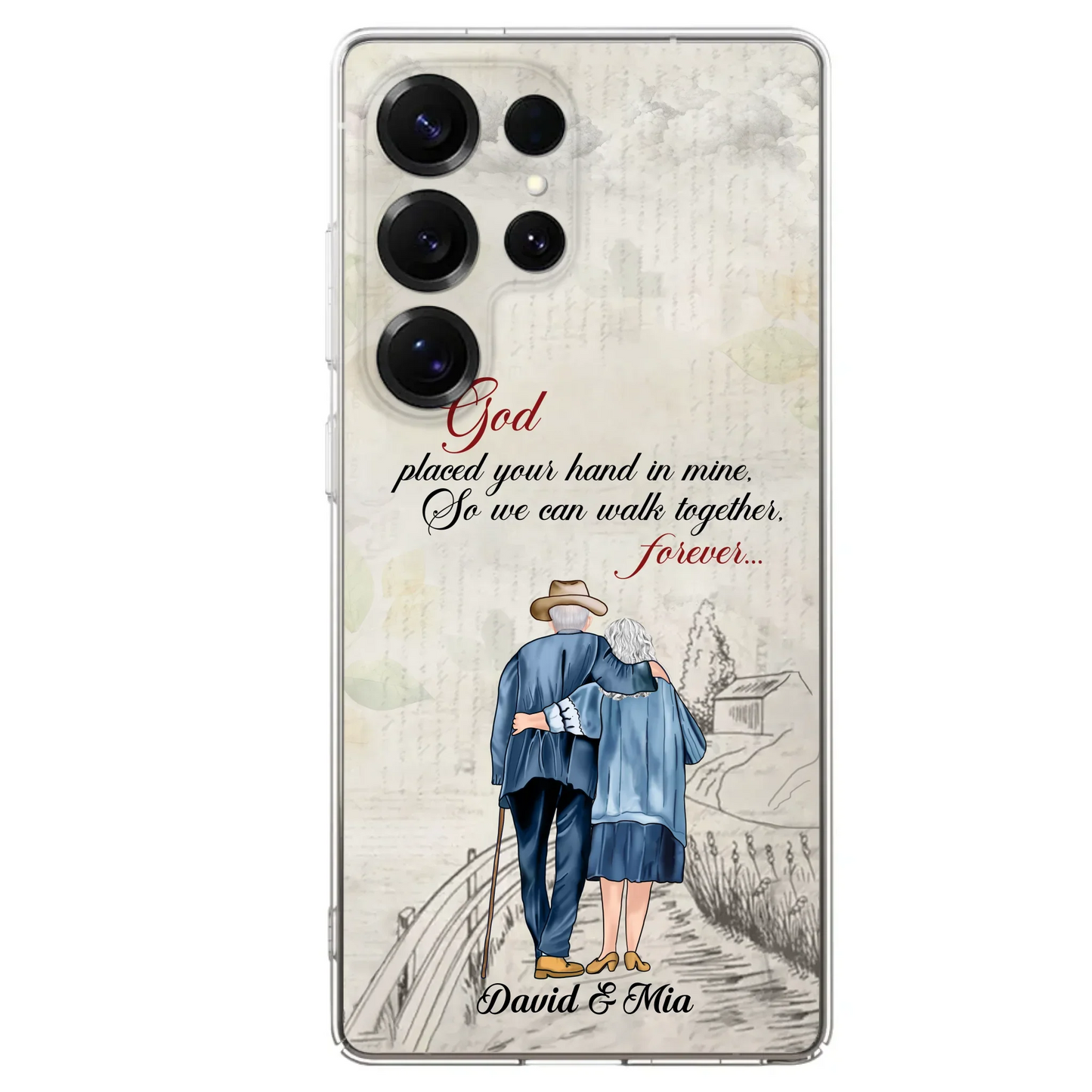 Personalized Old Couple Phone Case - Best Gift For Couple - Case For iPhone And Samsung
