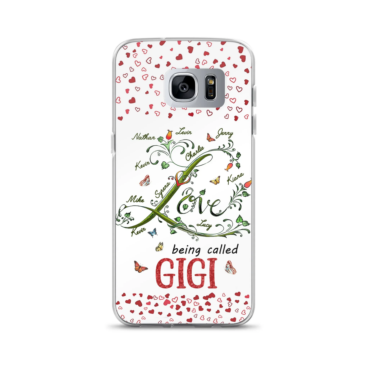Custom Personalized Grandma Phone Case - Upto 10 Kids - Mother's Day Gift Idea For Grandma - Love Being Called Grandma