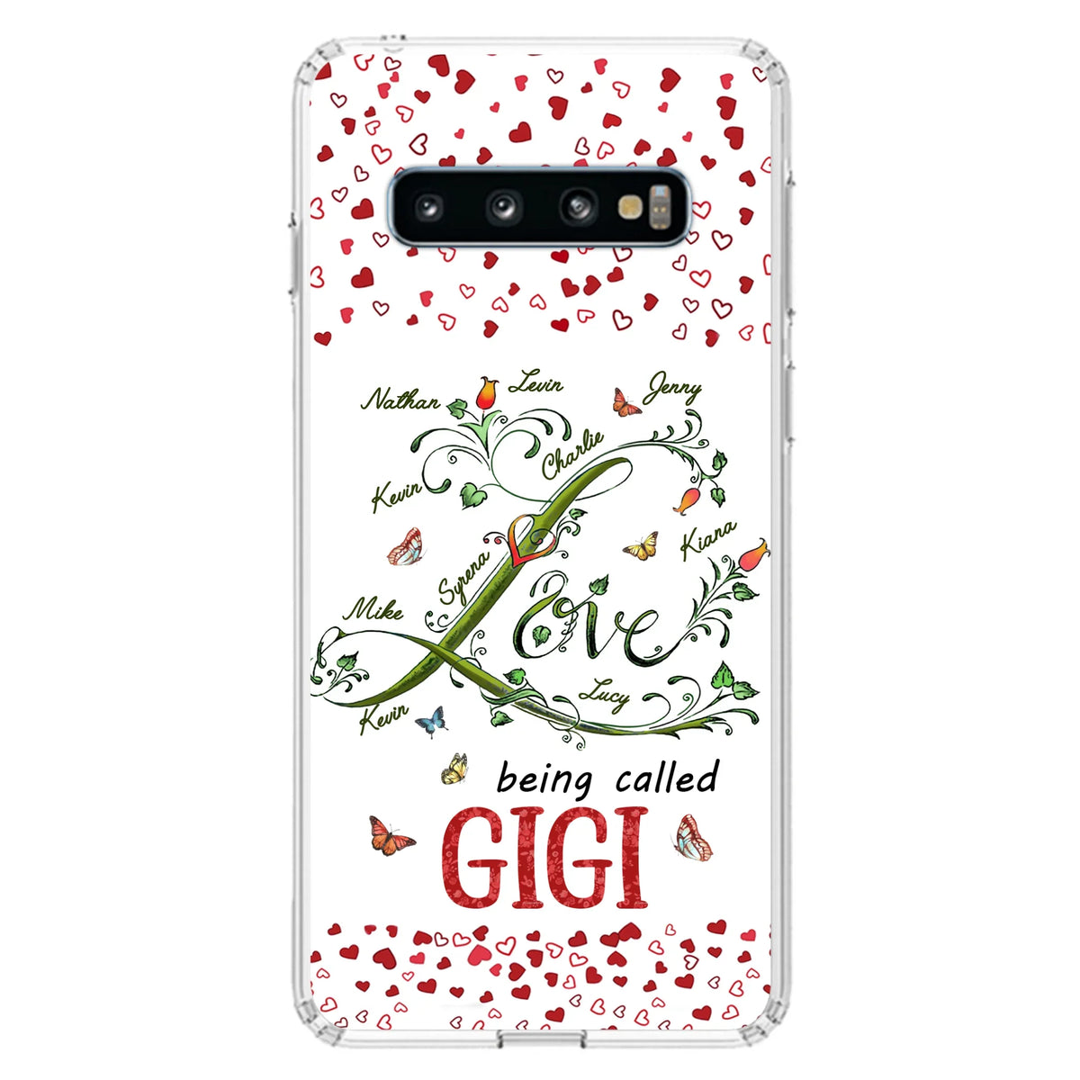 Custom Personalized Grandma Phone Case - Upto 10 Kids - Mother's Day Gift Idea For Grandma - Love Being Called Grandma
