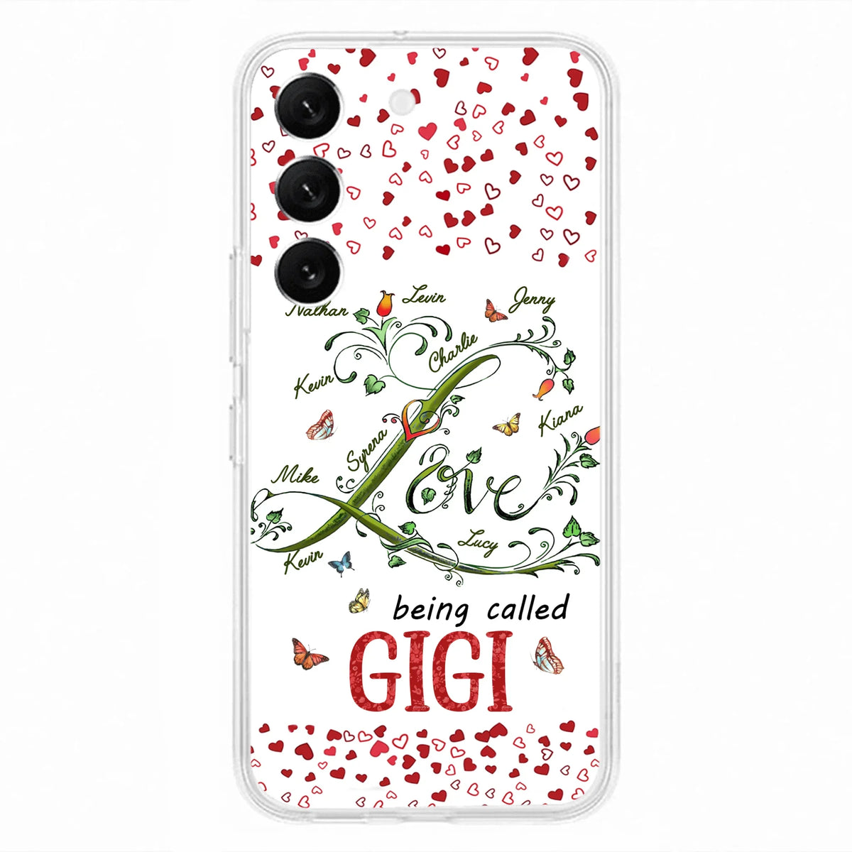 Custom Personalized Grandma Phone Case - Upto 10 Kids - Mother's Day Gift Idea For Grandma - Love Being Called Grandma