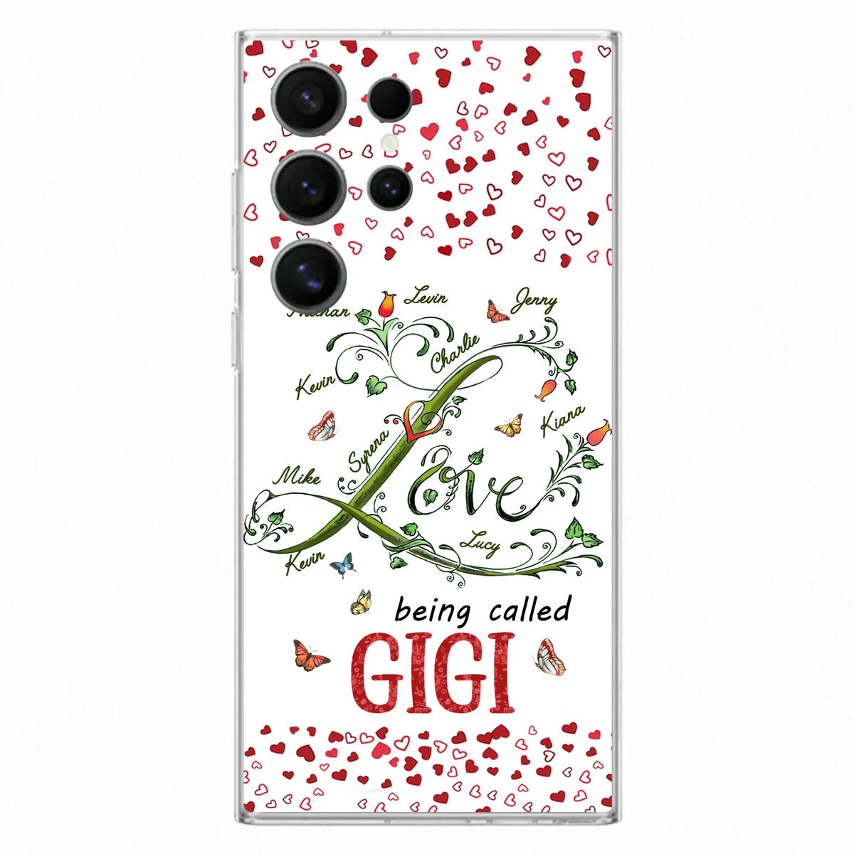Custom Personalized Grandma Phone Case - Upto 10 Kids - Mother's Day Gift Idea For Grandma - Love Being Called Grandma