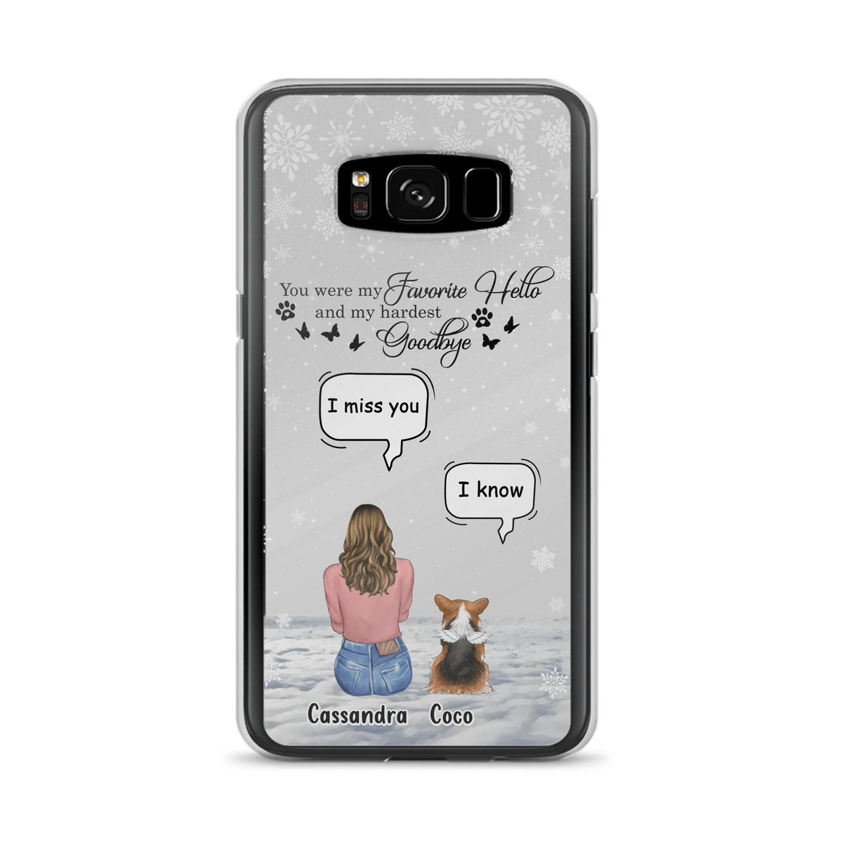 Personalized Pet Phone Case - Up to 4 Pets - Gift Idea For Couple/Dog/Cat Lover - You Were My Favorite Hello And My Hardest Goodbye - Case For iPhone/Samsung