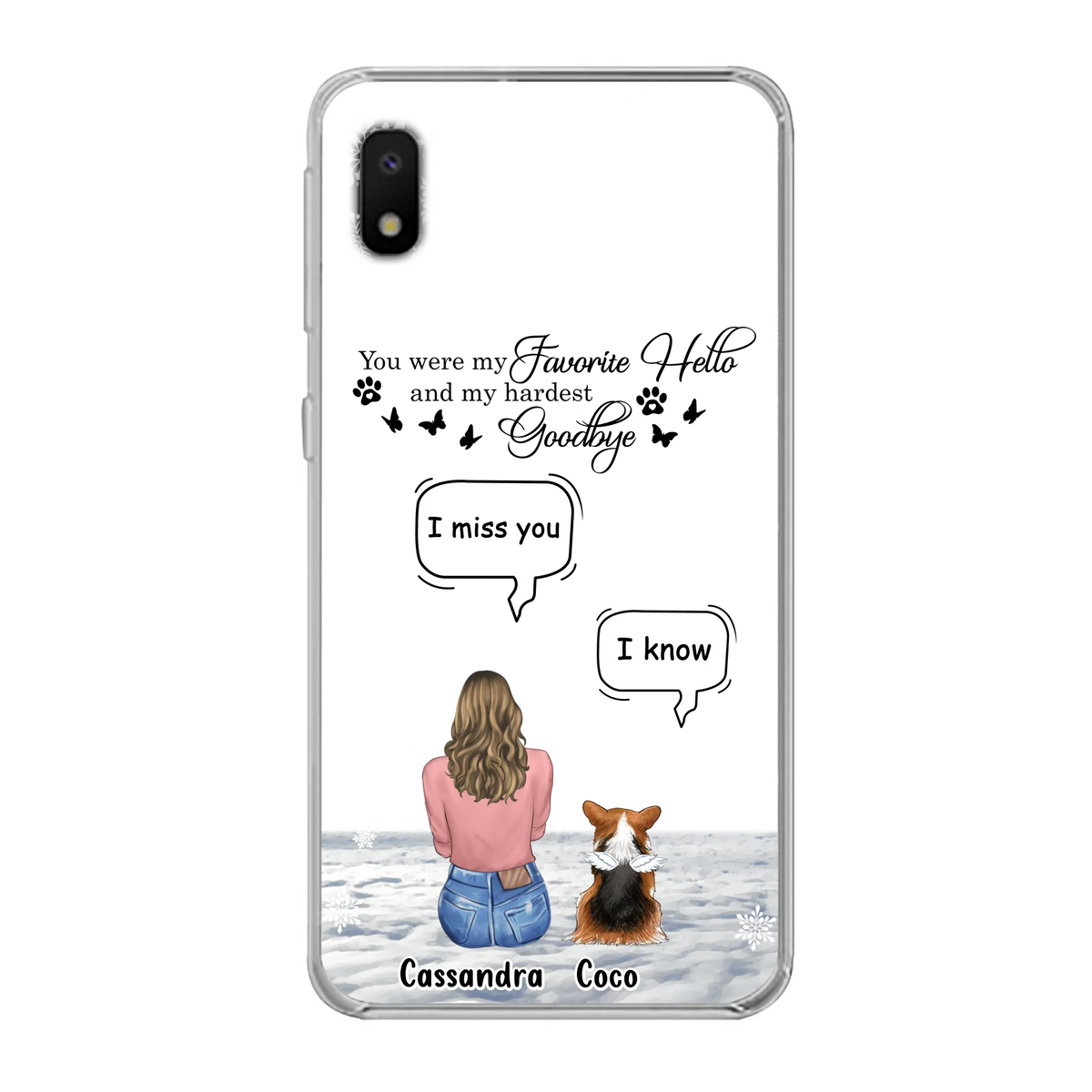 Personalized Pet Phone Case - Up to 4 Pets - Gift Idea For Couple/Dog/Cat Lover - You Were My Favorite Hello And My Hardest Goodbye - Case For iPhone/Samsung