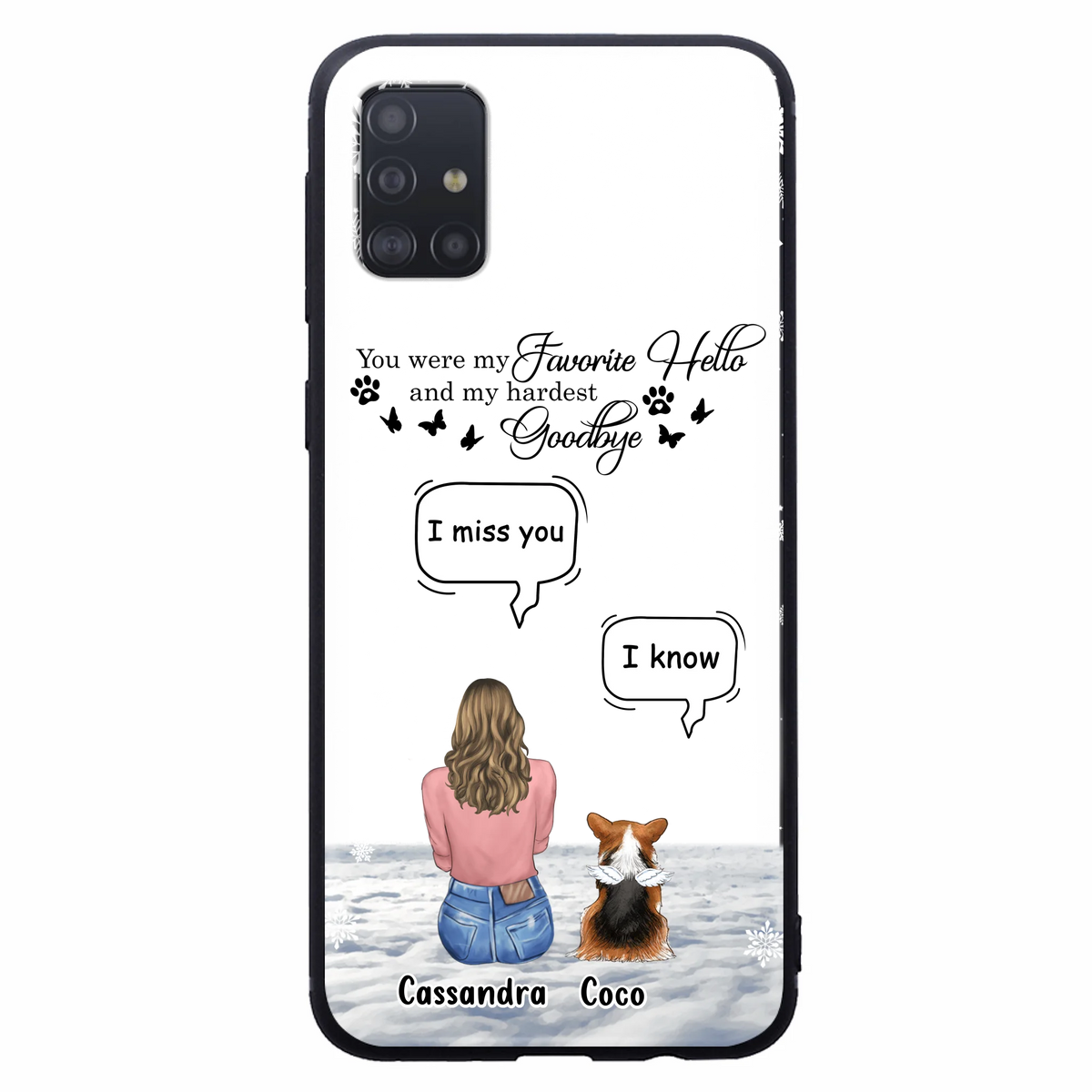 Personalized Pet Phone Case - Up to 4 Pets - Gift Idea For Couple/Dog/Cat Lover - You Were My Favorite Hello And My Hardest Goodbye - Case For iPhone/Samsung