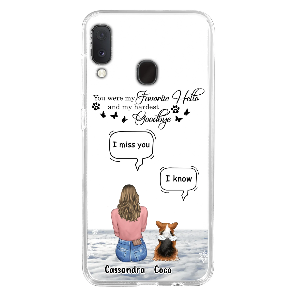 Personalized Pet Phone Case - Up to 4 Pets - Gift Idea For Couple/Dog/Cat Lover - You Were My Favorite Hello And My Hardest Goodbye - Case For iPhone/Samsung