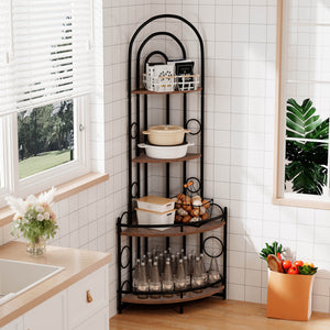 Metal & Wood + Antique brown + Metal & Wood