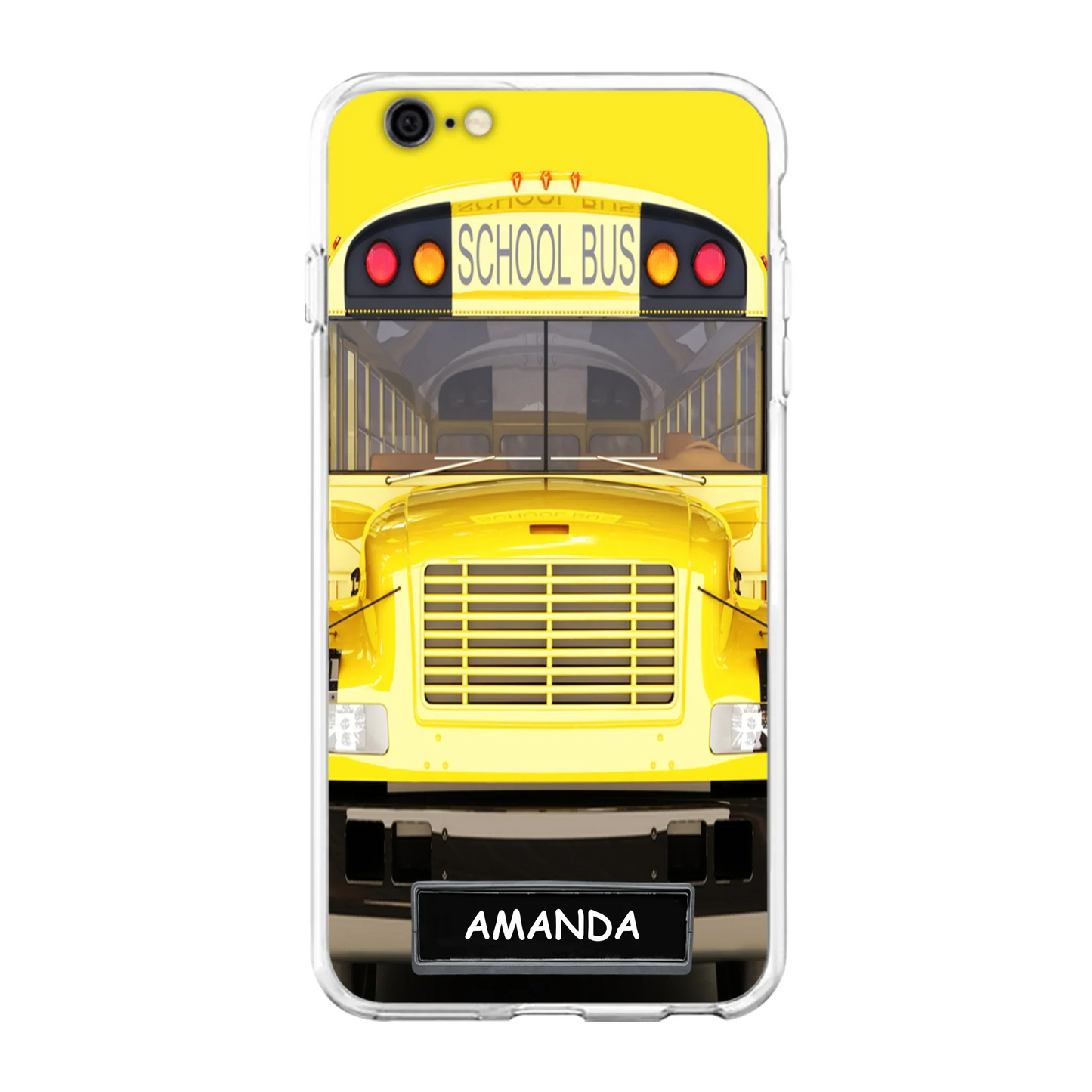 Custom Personalized School Bus Phone Case - Gift Idea For School Bus Lovers - Case For iPhone, Samsung and Xiaomi