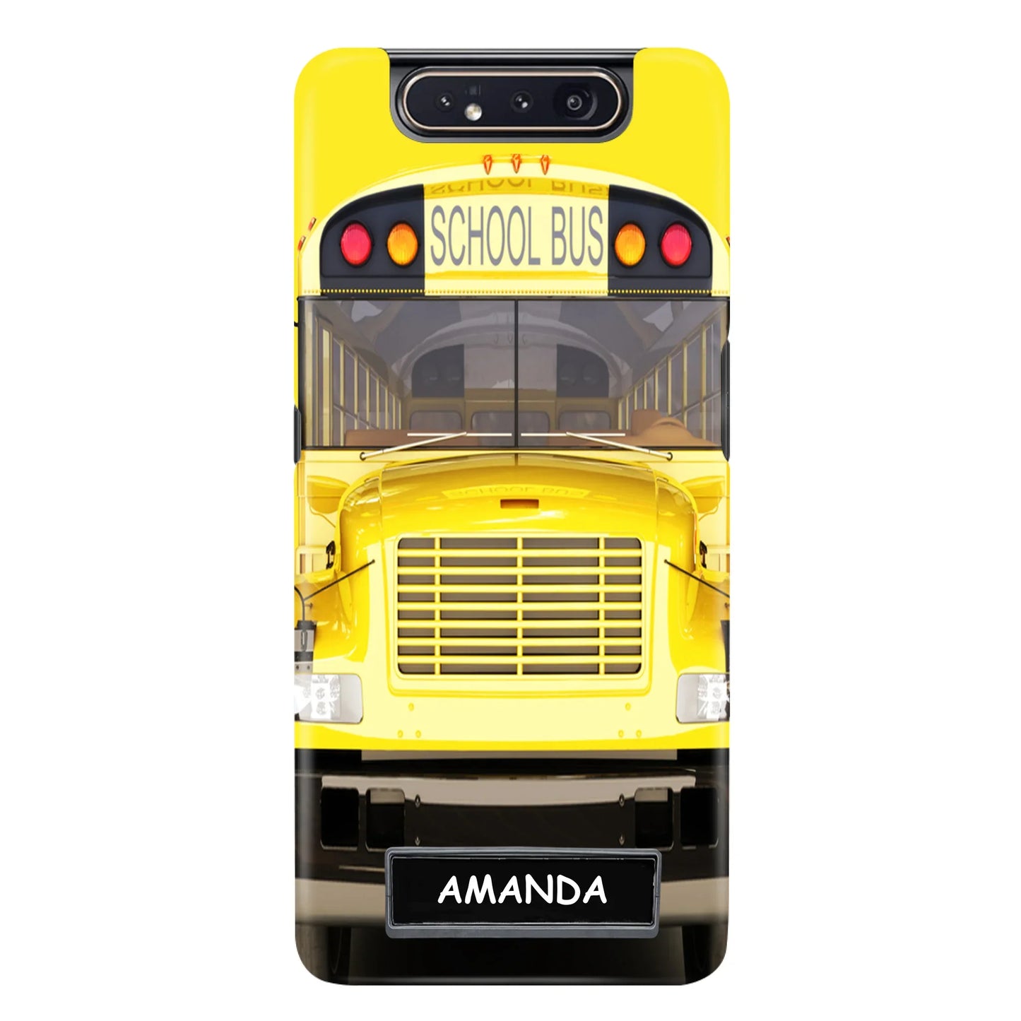 Personalized School Bus Phone Case - Gift Idea For School Bus Lovers - Case For iPhone, Samsung and Xiaomi