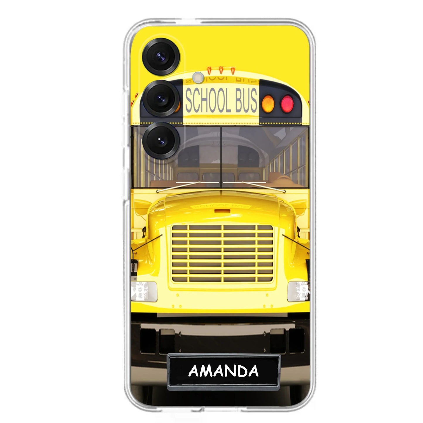 Personalized School Bus Phone Case - Gift Idea For School Bus Lovers - Case For iPhone, Samsung and Xiaomi