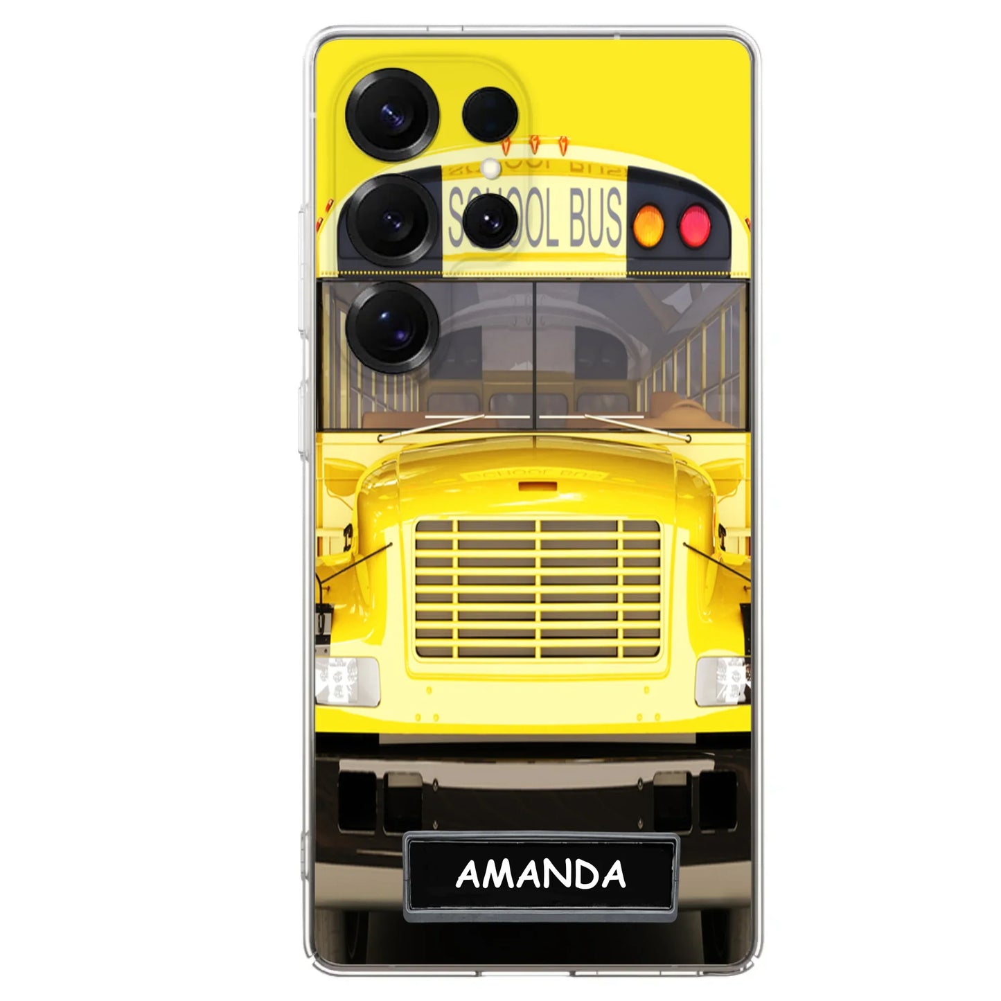 Personalized School Bus Phone Case - Gift Idea For School Bus Lovers - Case For iPhone, Samsung and Xiaomi