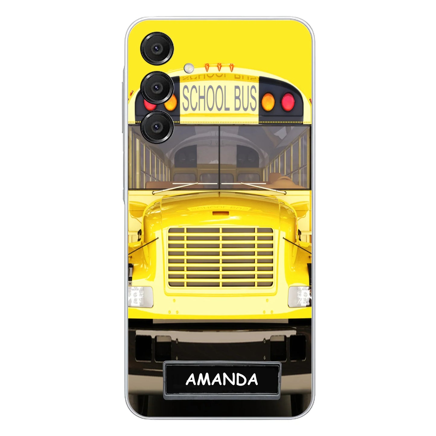 Personalized School Bus Phone Case - Gift Idea For School Bus Lovers - Case For iPhone, Samsung and Xiaomi