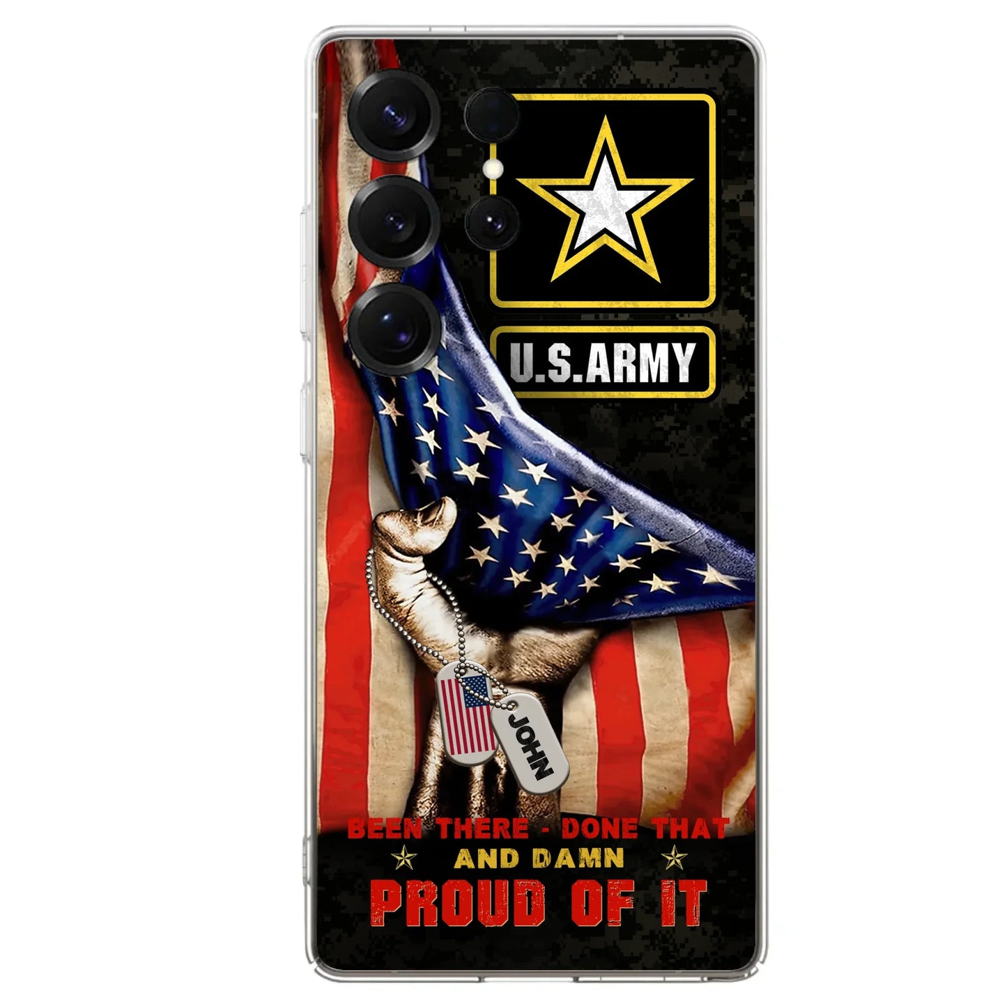 Custom Personalized Veteran Proudly Served Phone Case - Gift Idea For Veterans - Been There Done That And Damn Proud Of It - Case For iPhone And Samsung