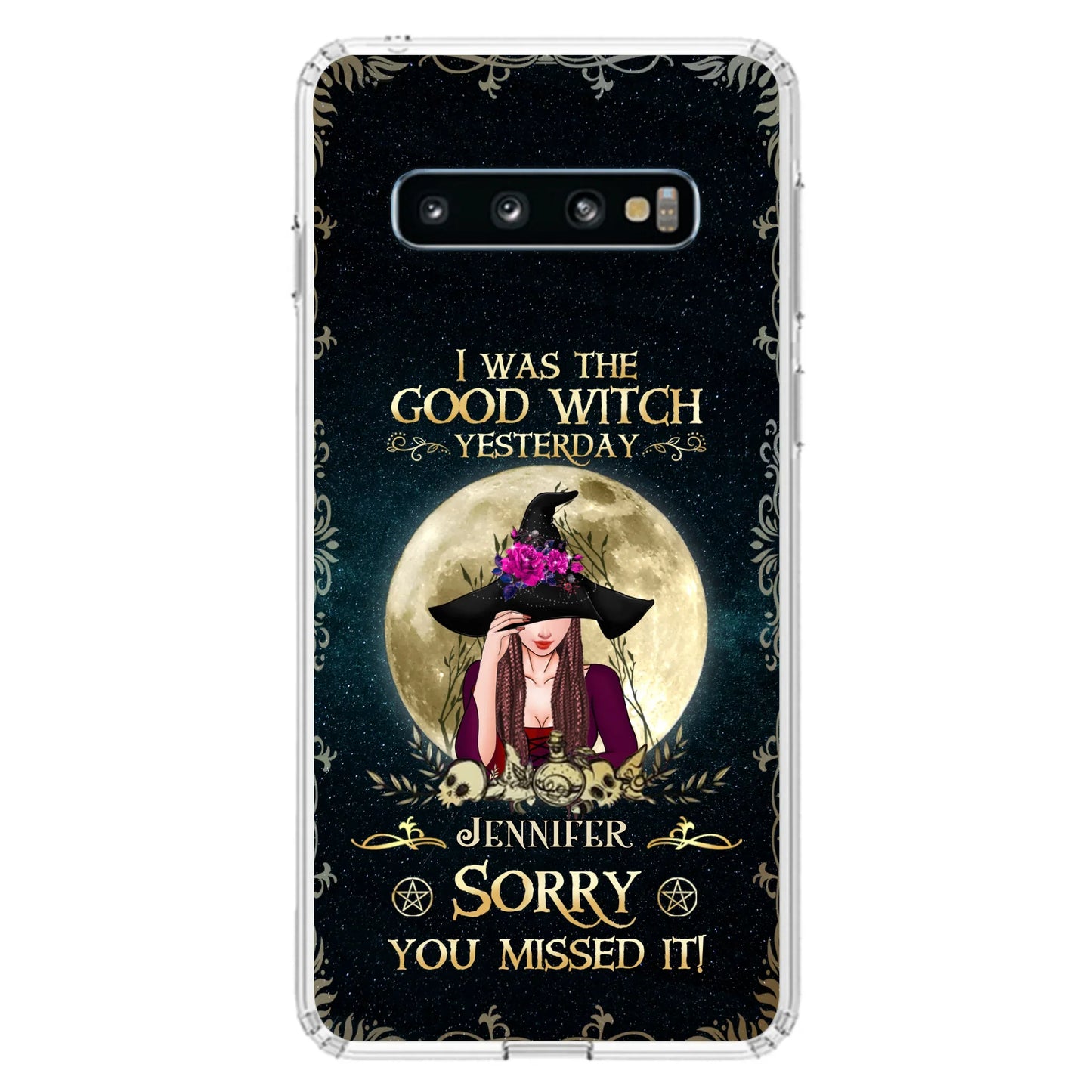 Custom Personalized Witch Phone Case - Halloween Gift Idea For Friends - I Was The Good Witch Yesterday - Case for iPhone & Samsung
