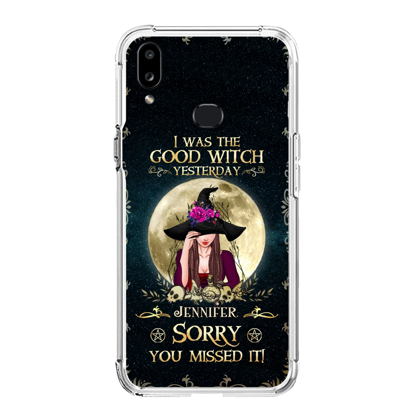 Custom Personalized Witch Phone Case - Halloween Gift Idea For Friends - I Was The Good Witch Yesterday - Case for iPhone & Samsung