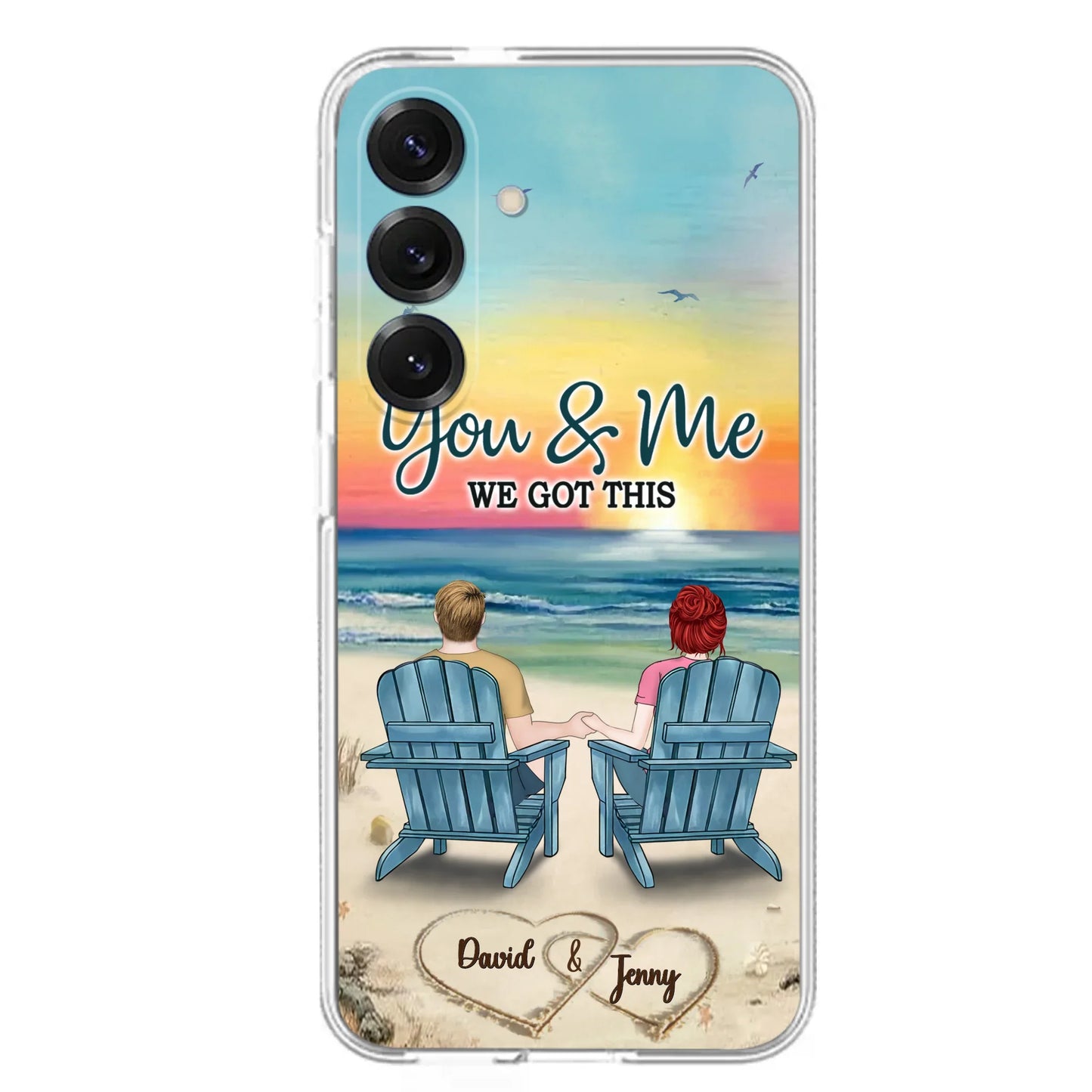 Custom Personalized Couple Phone Case - Gift Idea For Couple - You & Me We Got This - Case for iPhone/Samsung