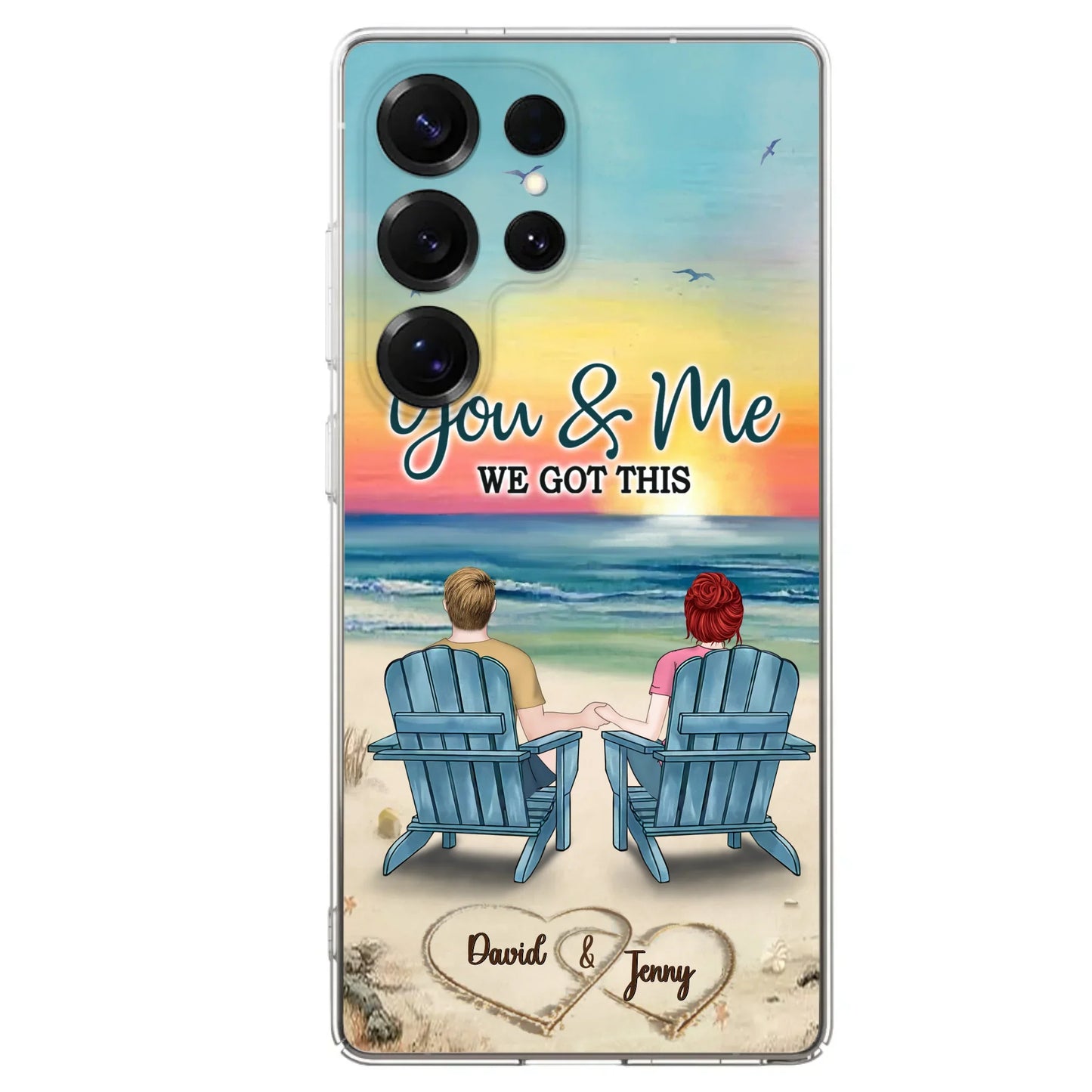 Custom Personalized Couple Phone Case - Gift Idea For Couple - You & Me We Got This - Case for iPhone/Samsung