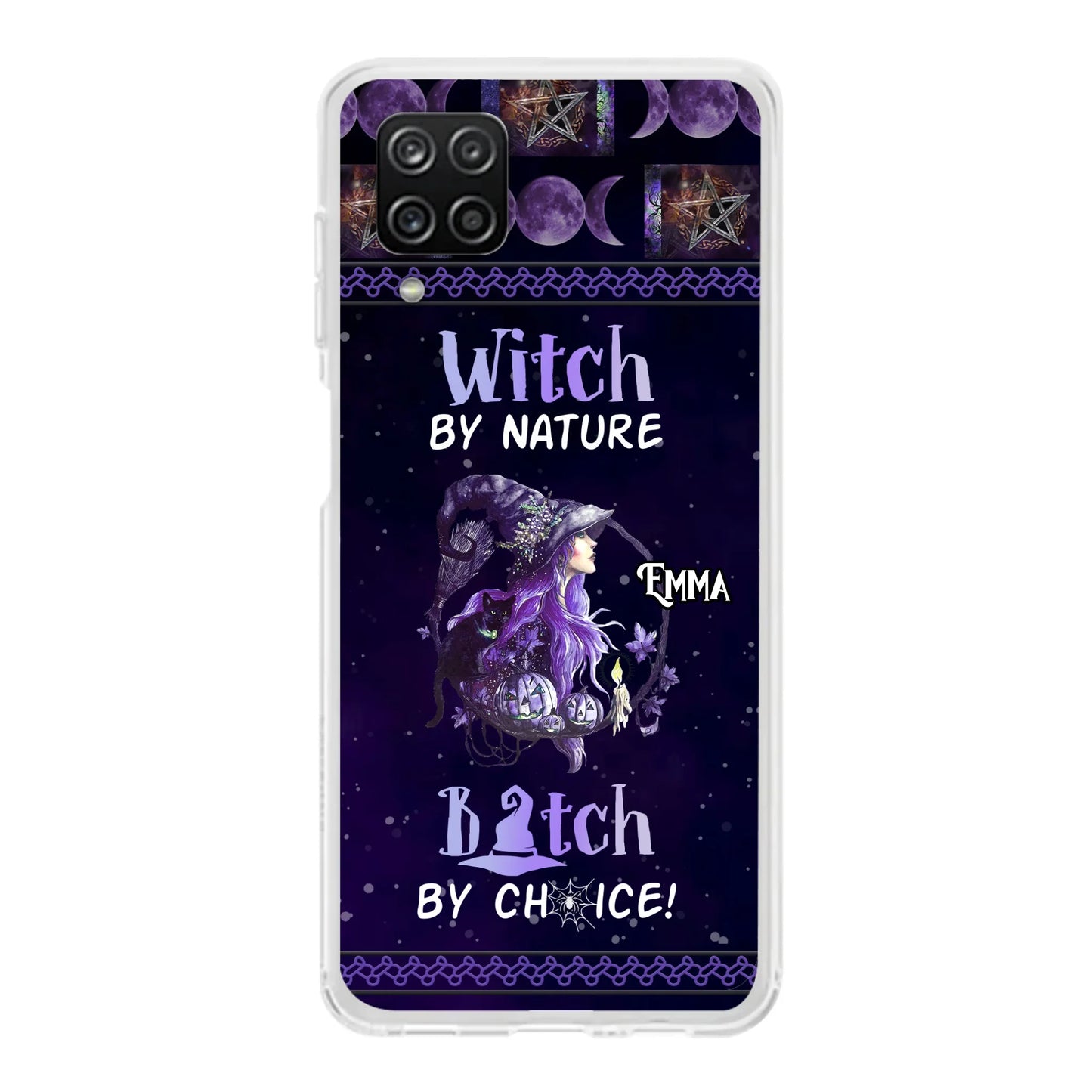 Custom Personalized Witch Phone Case - Halloween Gift Idea For Friends - Case for iPhone & Samsung