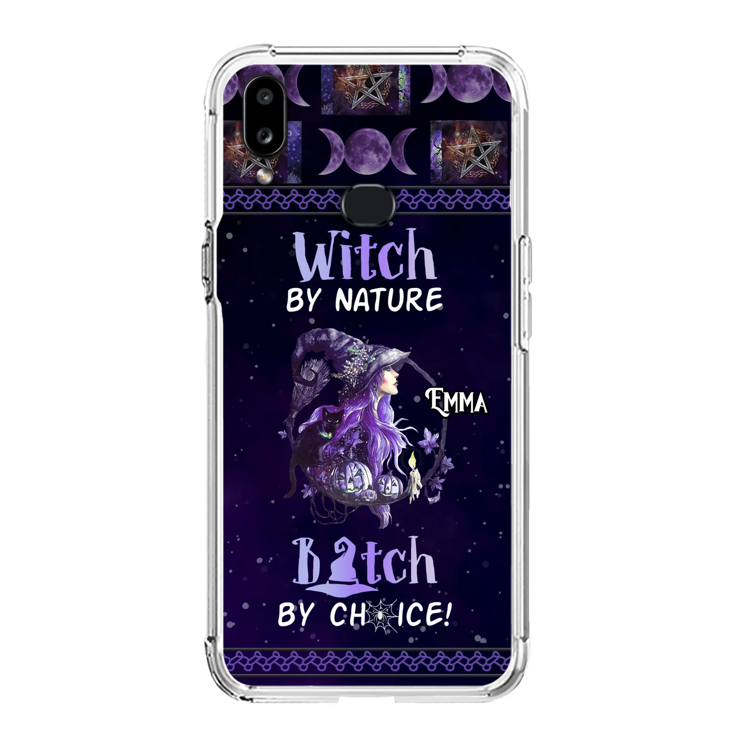 Custom Personalized Witch Phone Case - Halloween Gift Idea For Friends - Case for iPhone & Samsung
