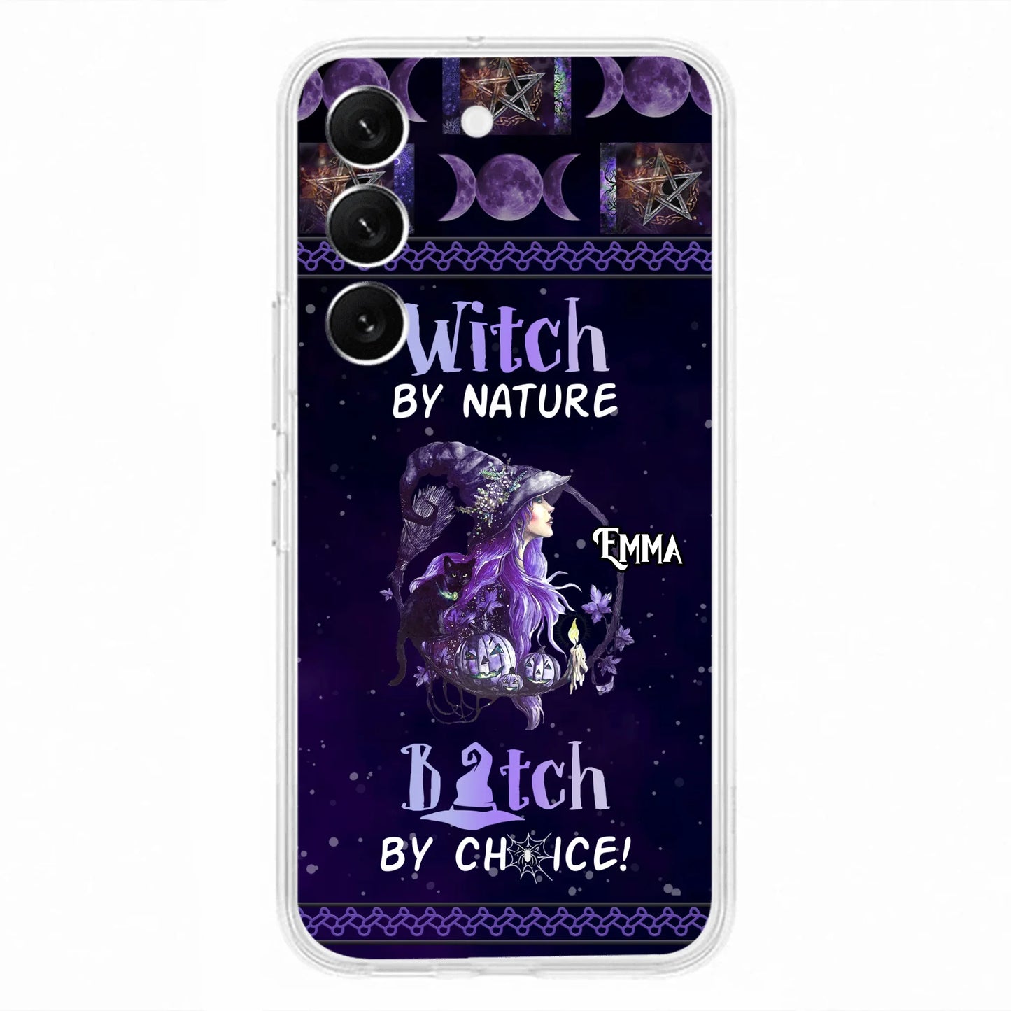 Custom Personalized Witch Phone Case - Halloween Gift Idea For Friends - Case for iPhone & Samsung