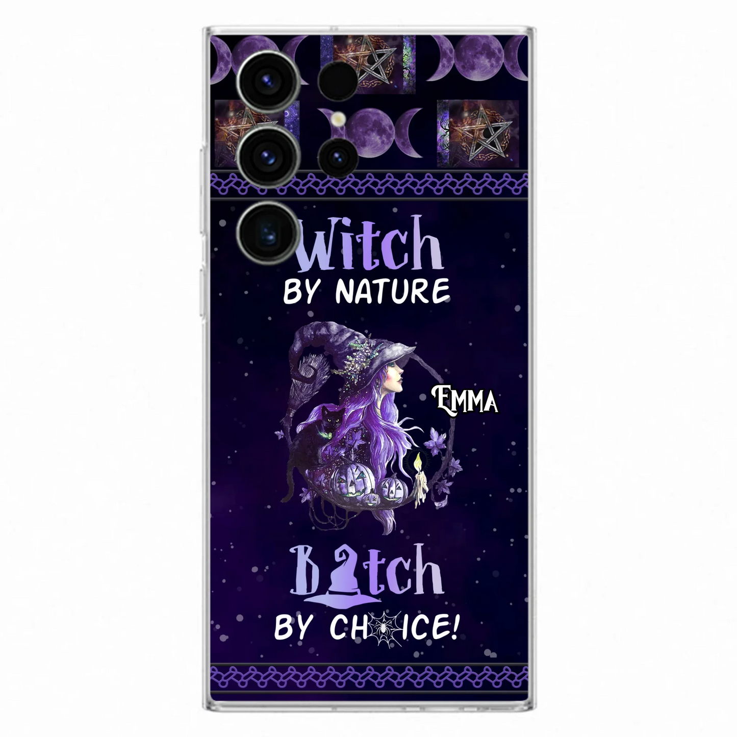 Custom Personalized Witch Phone Case - Halloween Gift Idea For Friends - Case for iPhone & Samsung