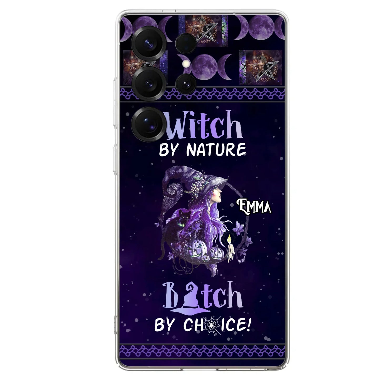 Custom Personalized Witch Phone Case - Halloween Gift Idea For Friends - Case for iPhone & Samsung