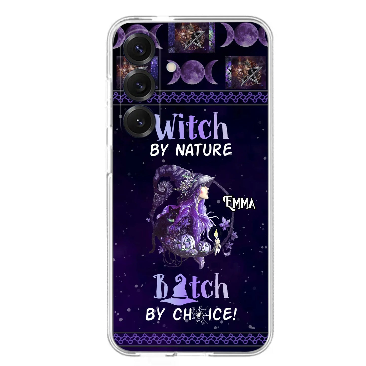 Custom Personalized Witch Phone Case - Halloween Gift Idea For Friends - Case for iPhone & Samsung