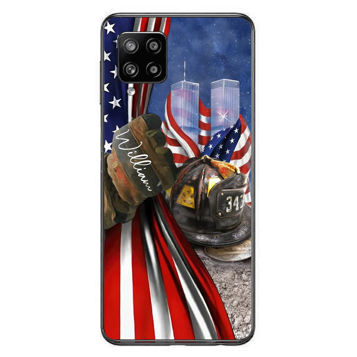 Personalized Fire Fighter Phone Case - Gift Idea For 4th Of July Day - Cases For iPhone And Samsung