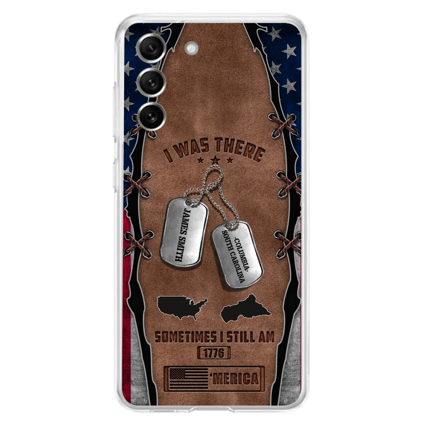 Custom Personalized Veteran Phone Case - Gift Idea For Father/ Veteran/ Independence Day - I Was There Sometimes I Still Am - Case For iPhone And Samsung