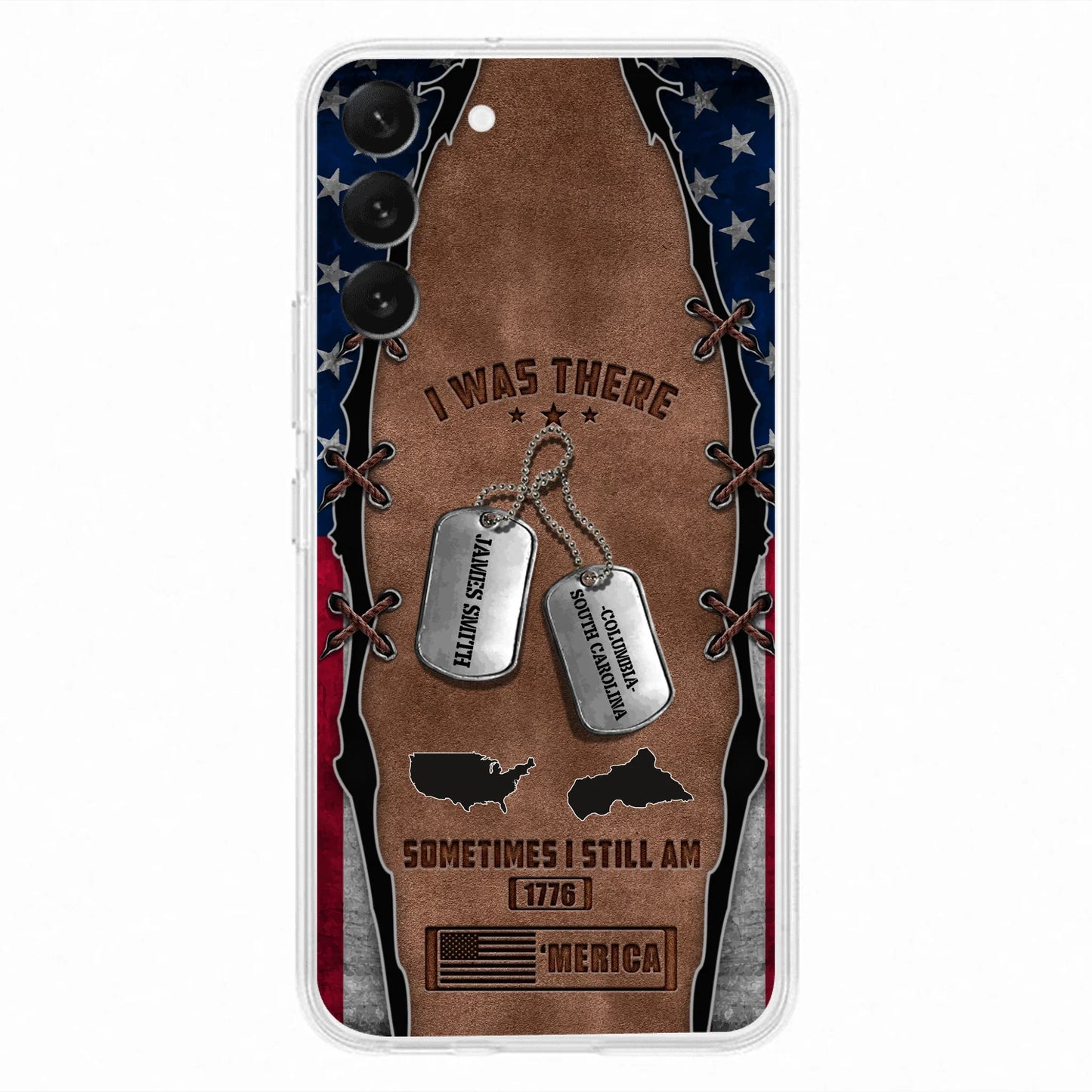 Custom Personalized Veteran Phone Case - Gift Idea For Father/ Veteran/ Independence Day - I Was There Sometimes I Still Am - Case For iPhone And Samsung