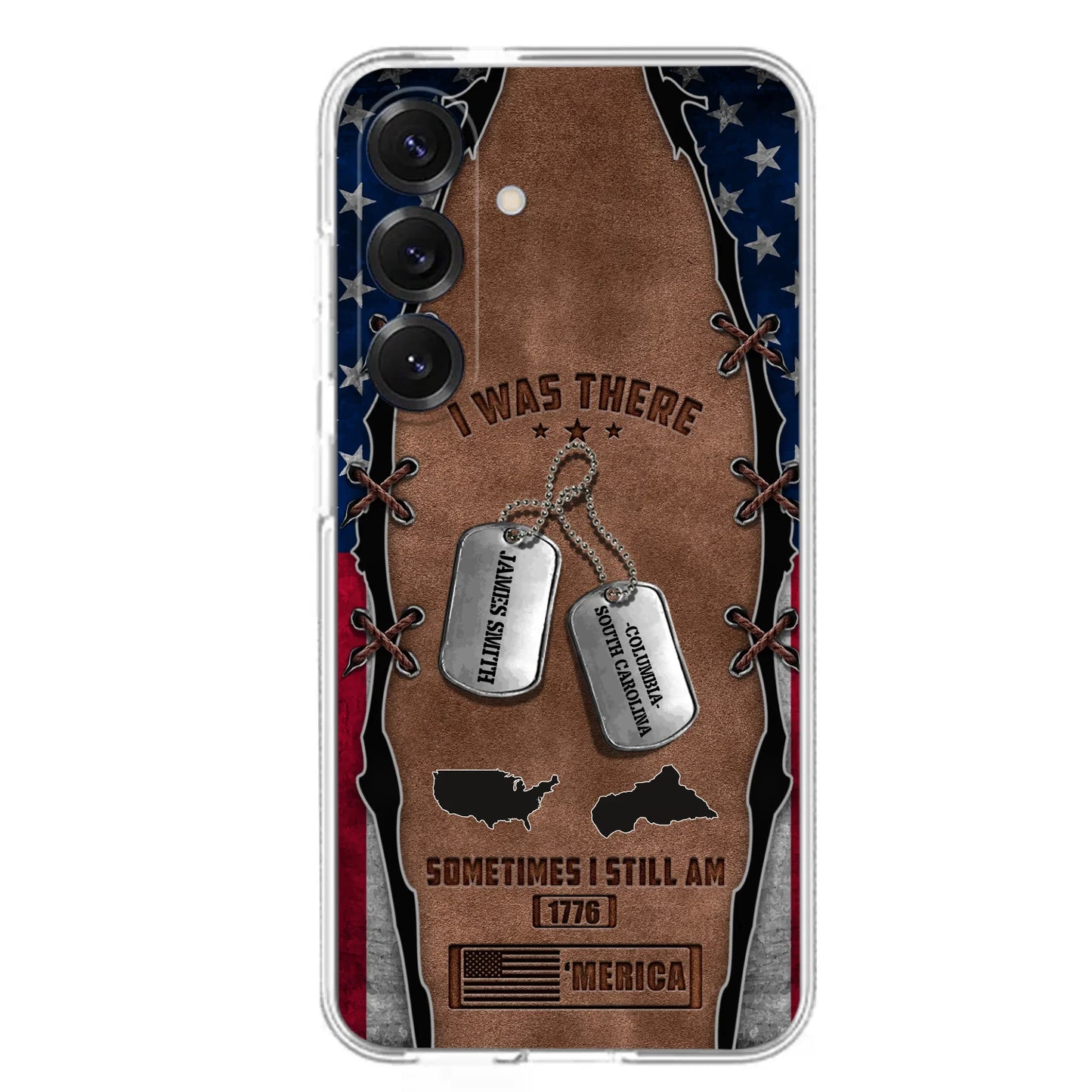 Custom Personalized Veteran Phone Case - Gift Idea For Father/ Veteran/ Independence Day - I Was There Sometimes I Still Am - Case For iPhone And Samsung