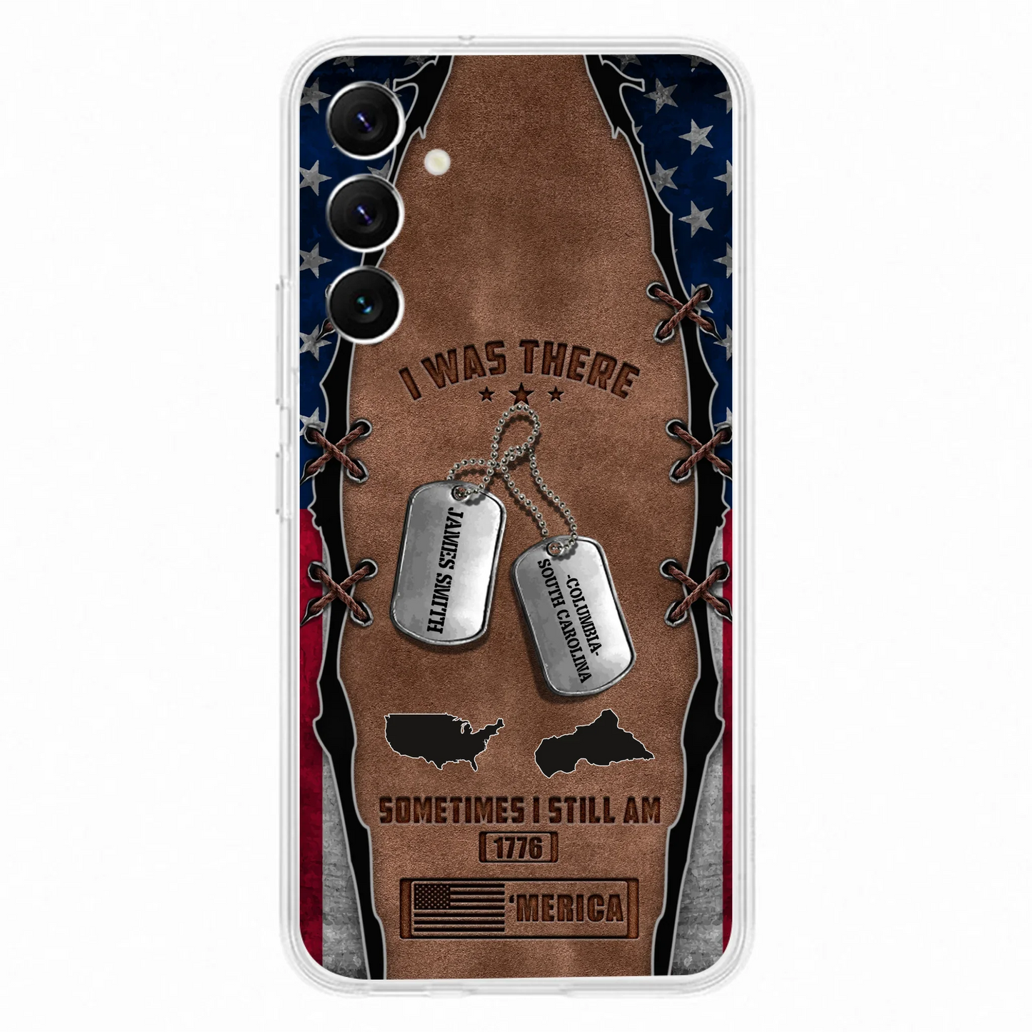 Custom Personalized Veteran Phone Case - Gift Idea For Father/ Veteran/ Independence Day - I Was There Sometimes I Still Am - Case For iPhone And Samsung