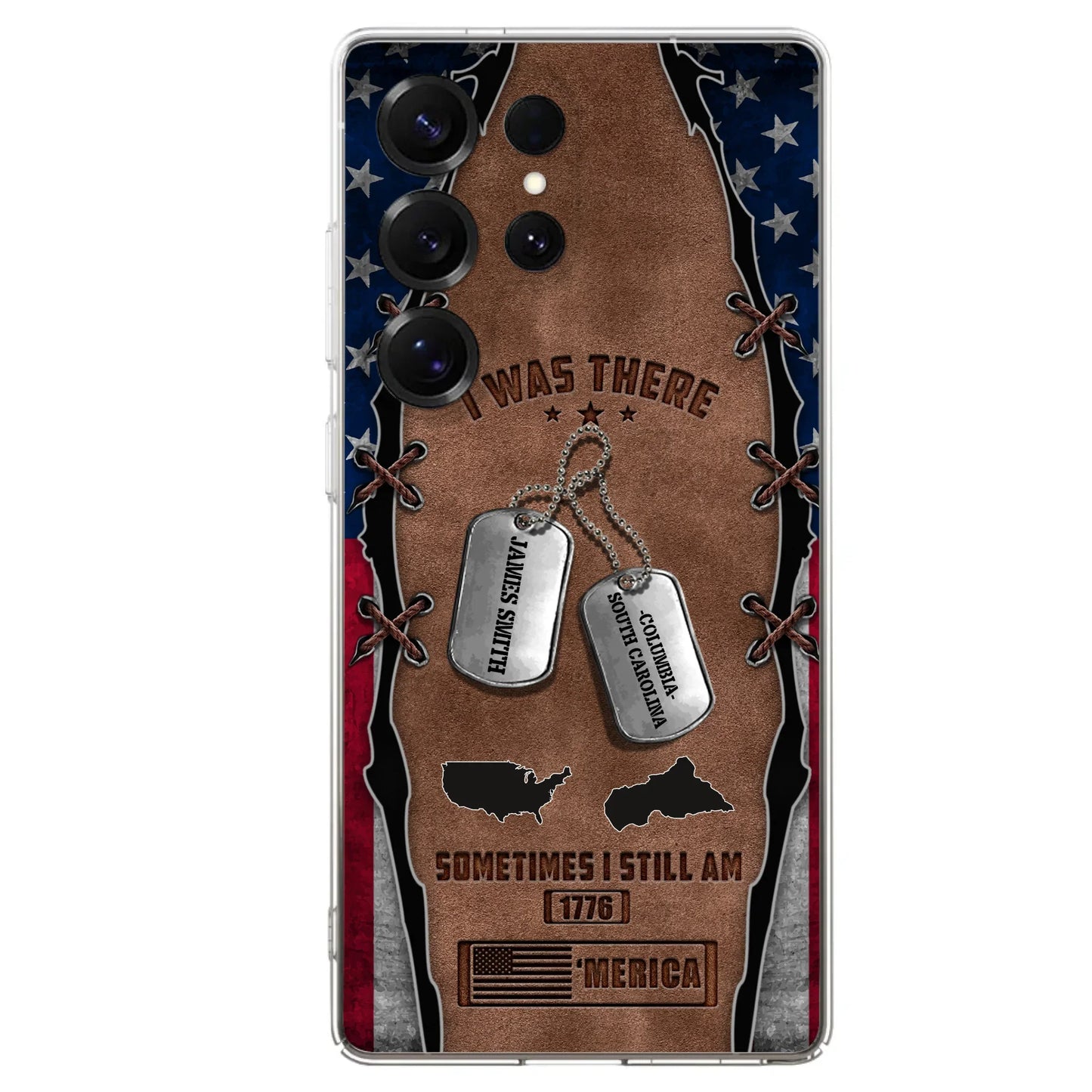 Custom Personalized Veteran Phone Case - Gift Idea For Father/ Veteran/ Independence Day - I Was There Sometimes I Still Am - Case For iPhone And Samsung