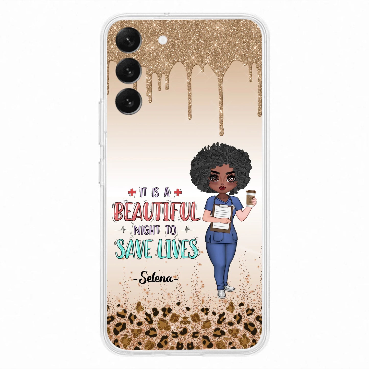Custom Personalized Nurse Phone Case - Best Gift For Nurse - It's A Beautiful Night To Save Lives - Case For iPhone And Samsung