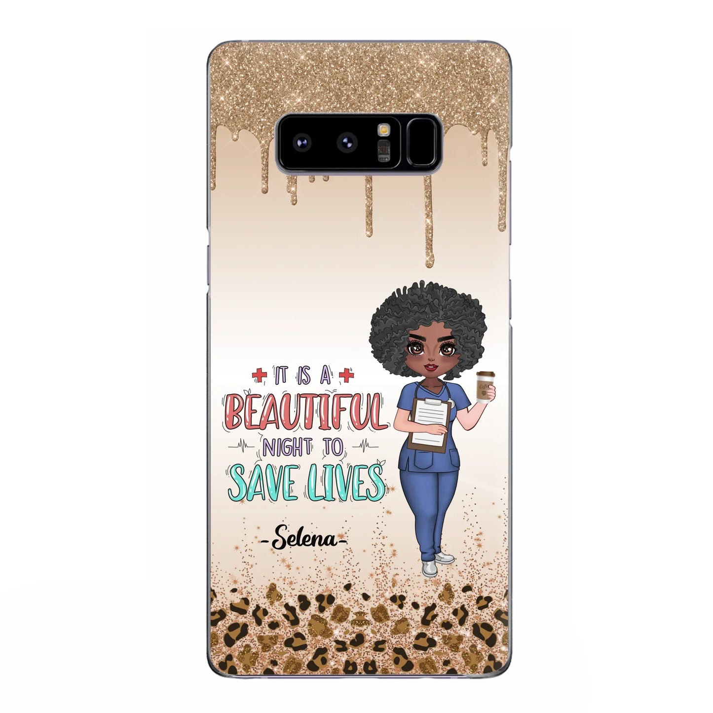 Custom Personalized Nurse Phone Case - Best Gift For Nurse - It's A Beautiful Night To Save Lives - Case For iPhone And Samsung