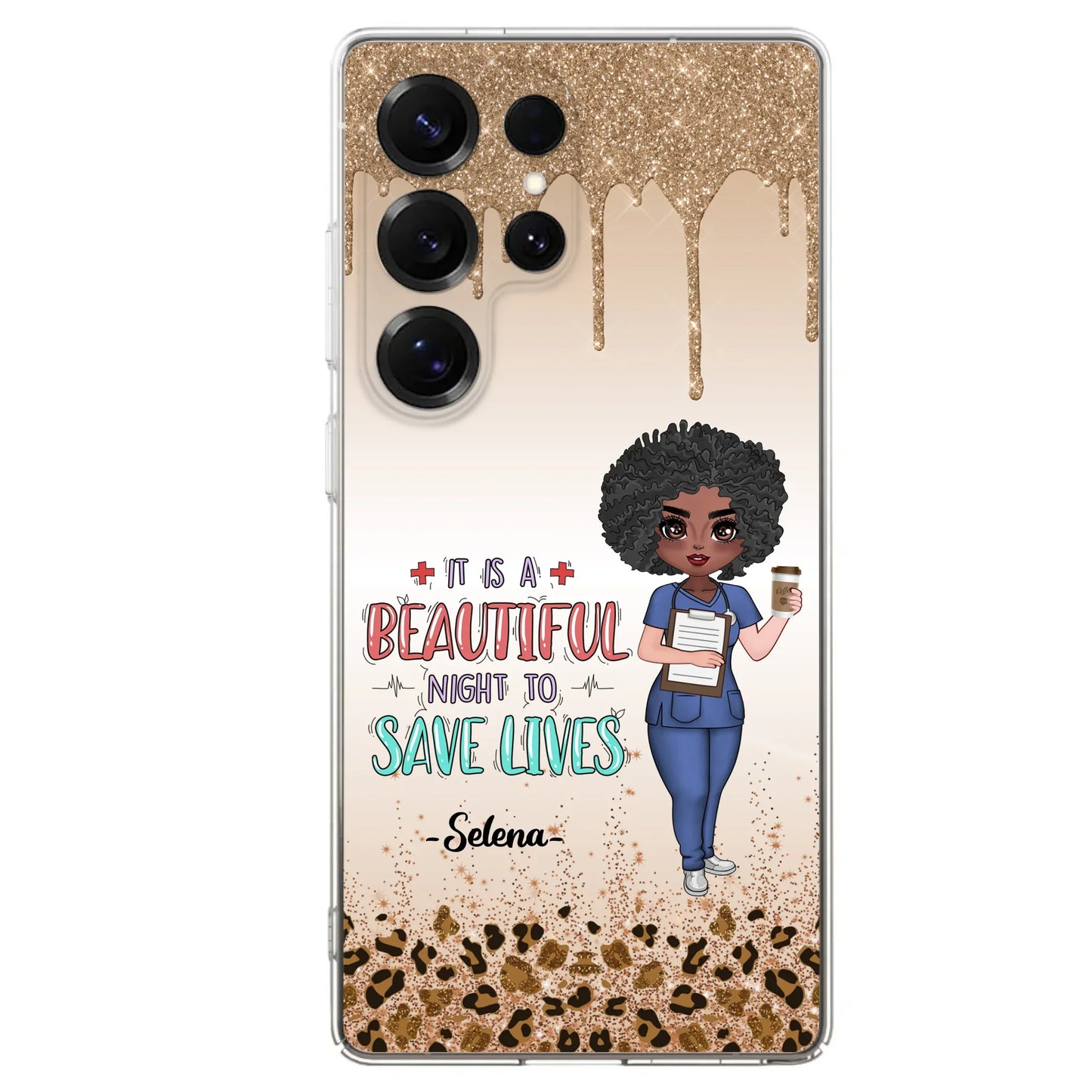 Custom Personalized Nurse Phone Case - Best Gift For Nurse - It's A Beautiful Night To Save Lives - Case For iPhone And Samsung